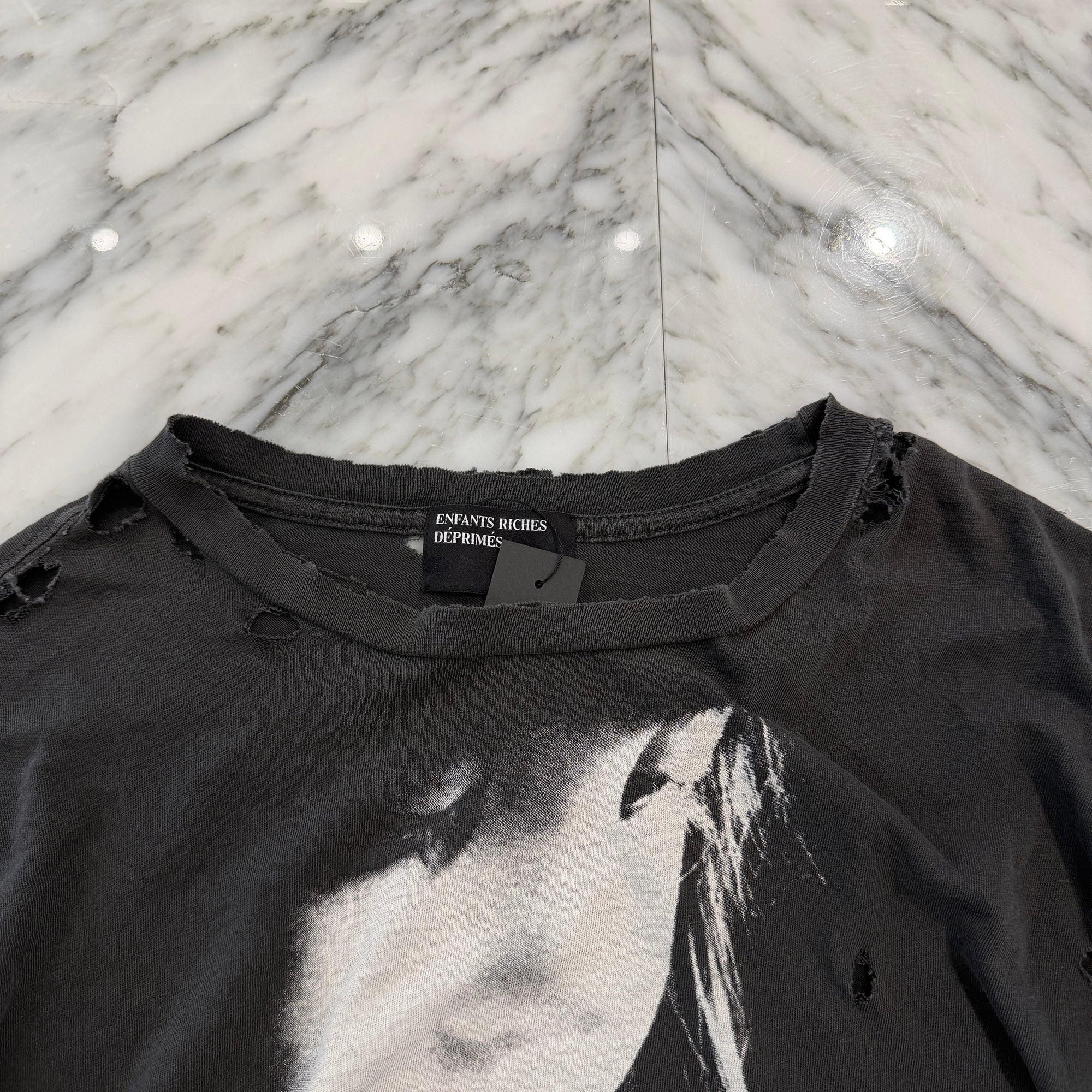 Enfants Riches Déprimés 2025SS "The Well of Loneliness" Inverted Print Damage Tee Size XL アンファン リッシュ "ザ・ウェル・オブ・ローンリネス" 反転プリント ダメージ Tシャツ サイズXL