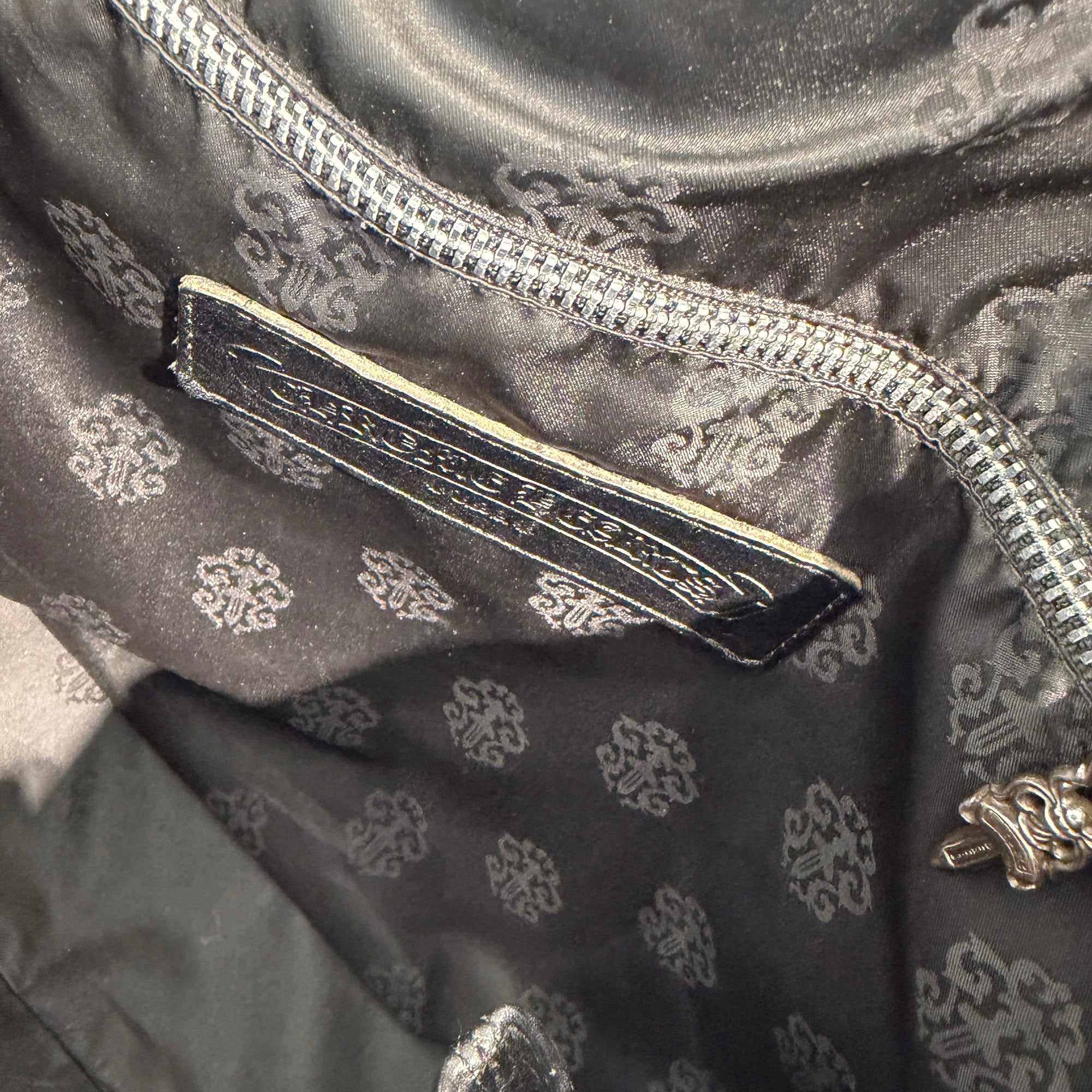 CHROME HEARTS 3 Cemetery Cross Patch FS Leather Tote Bag クロムハーツ 3セメタリークロスパッチ FS レザートートバッグ