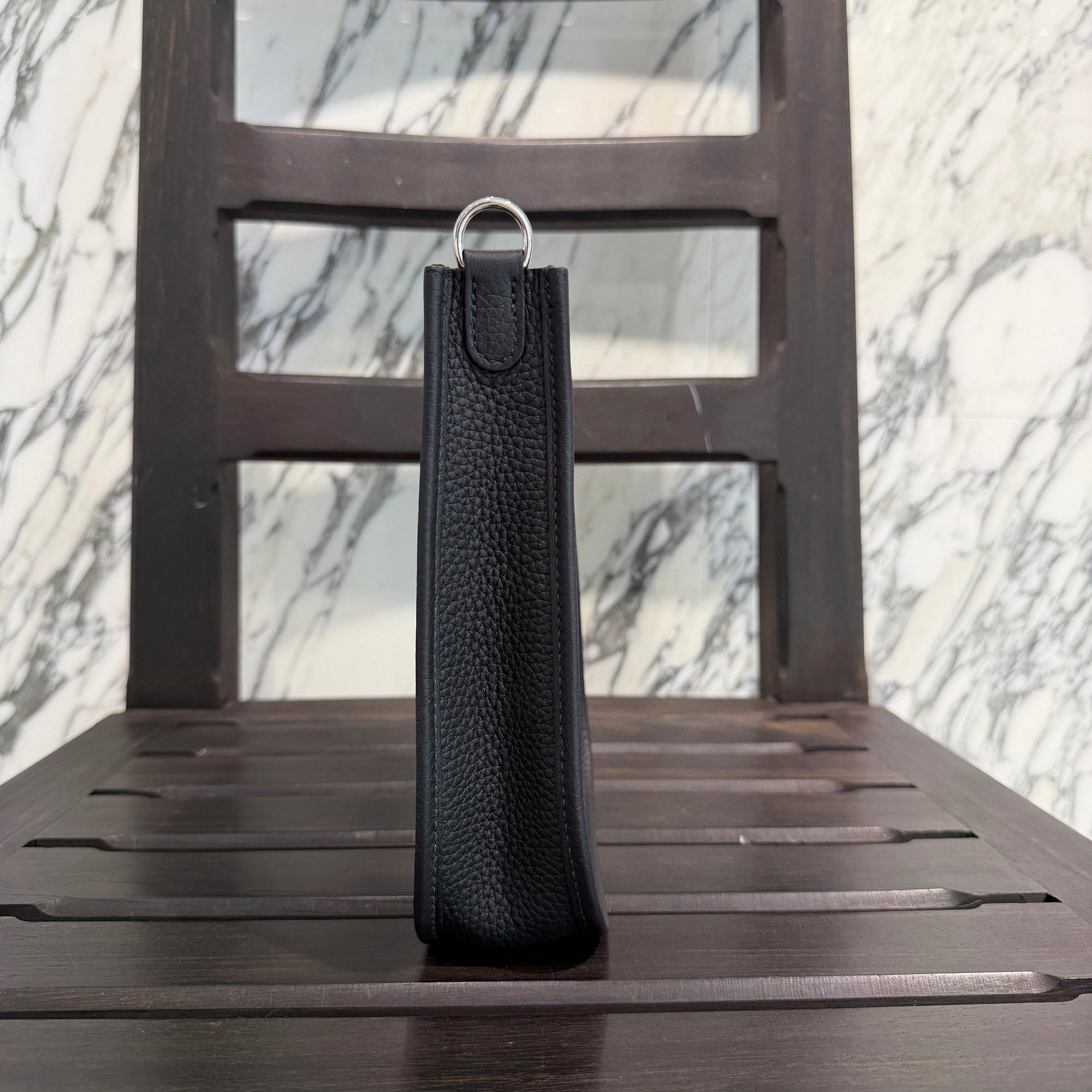 HERMES Evelyn Amazon TPM " NOIR " K刻印 エルメス エブリン アマゾン TPM "ノワール" レザーショルダーバッグ