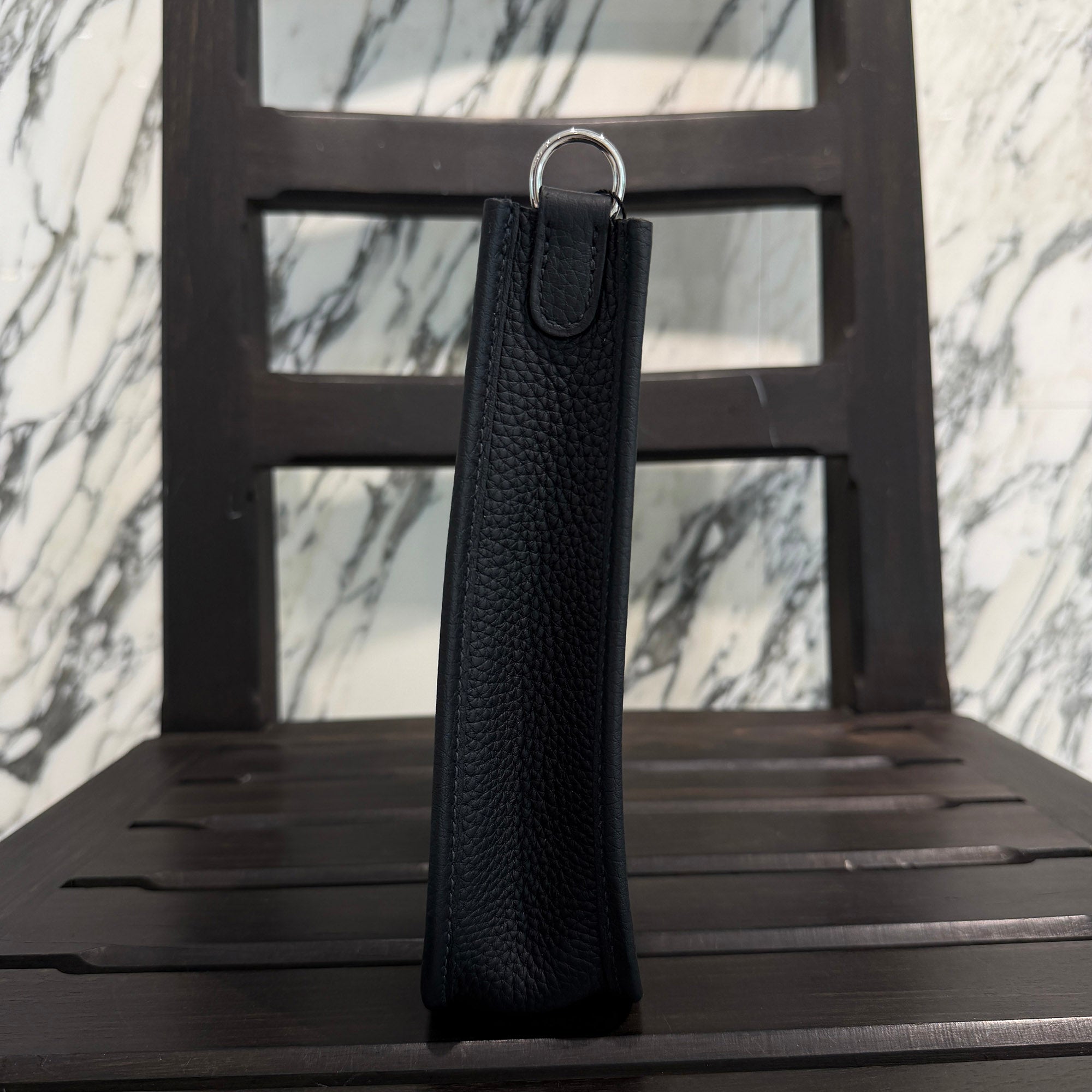 HERMES Evelyn Amazon TPM " NOIR " K刻印 エルメス エブリン アマゾン TPM "ノワール" レザーショルダーバッグ