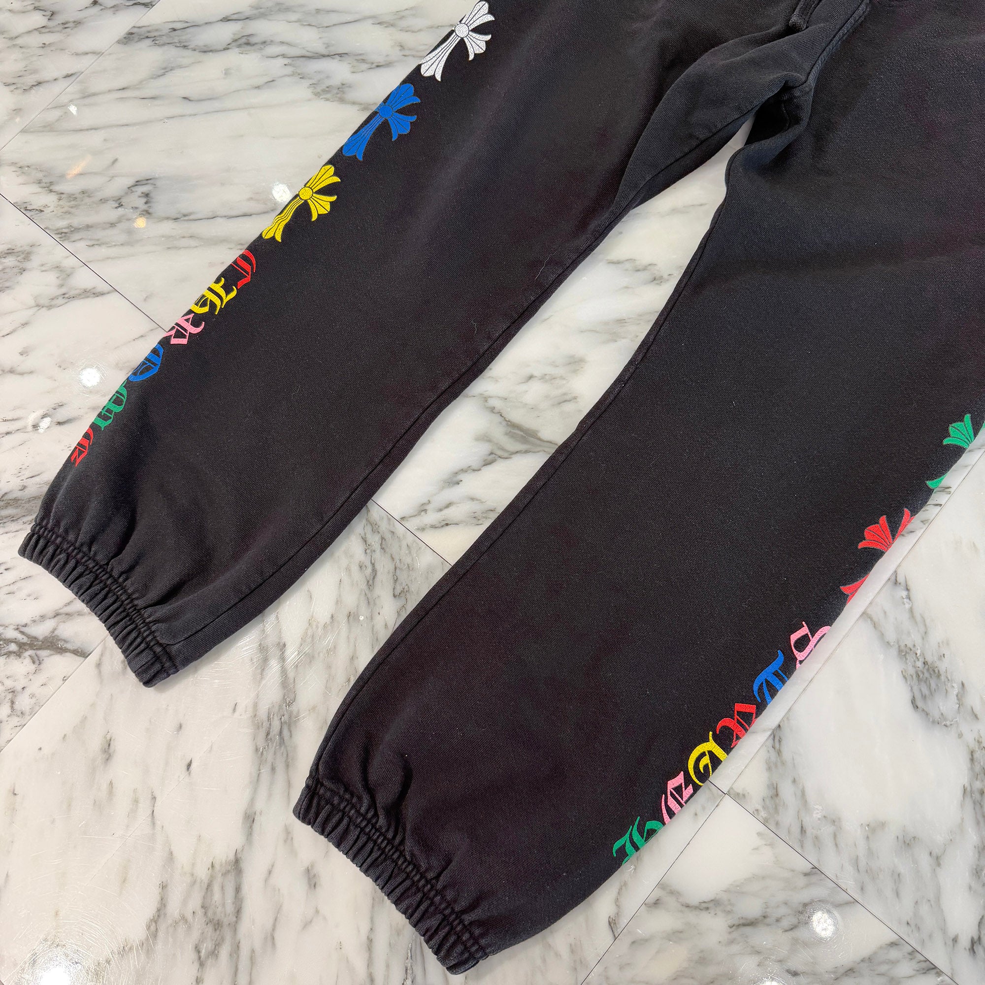 CHROME HEARTS MLTCOL CEM Sweat Long Pants Size M クロムハーツ マルチカラー セメタリークロス スウェットロングパンツ サイズM