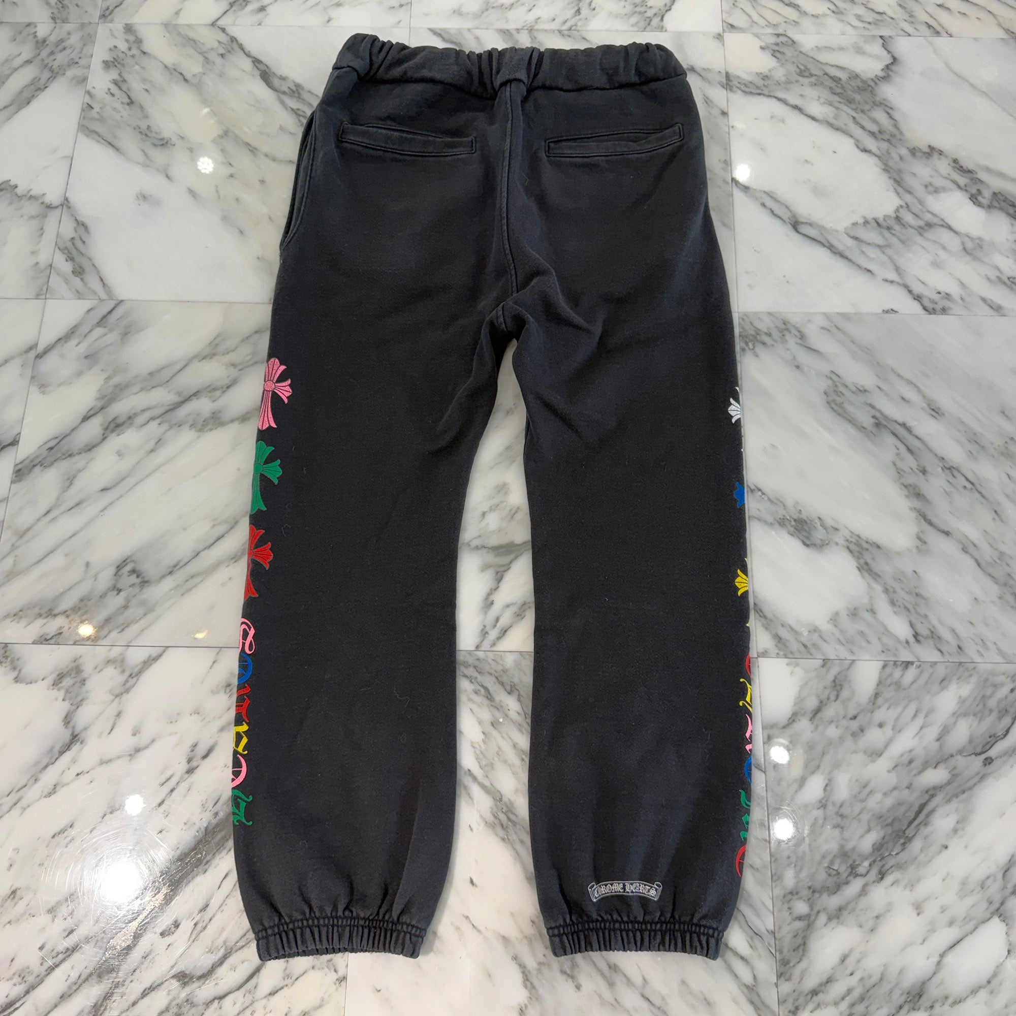 CHROME HEARTS MLTCOL CEM Sweat Long Pants Size M クロムハーツ マルチカラー セメタリークロス スウェットロングパンツ サイズM