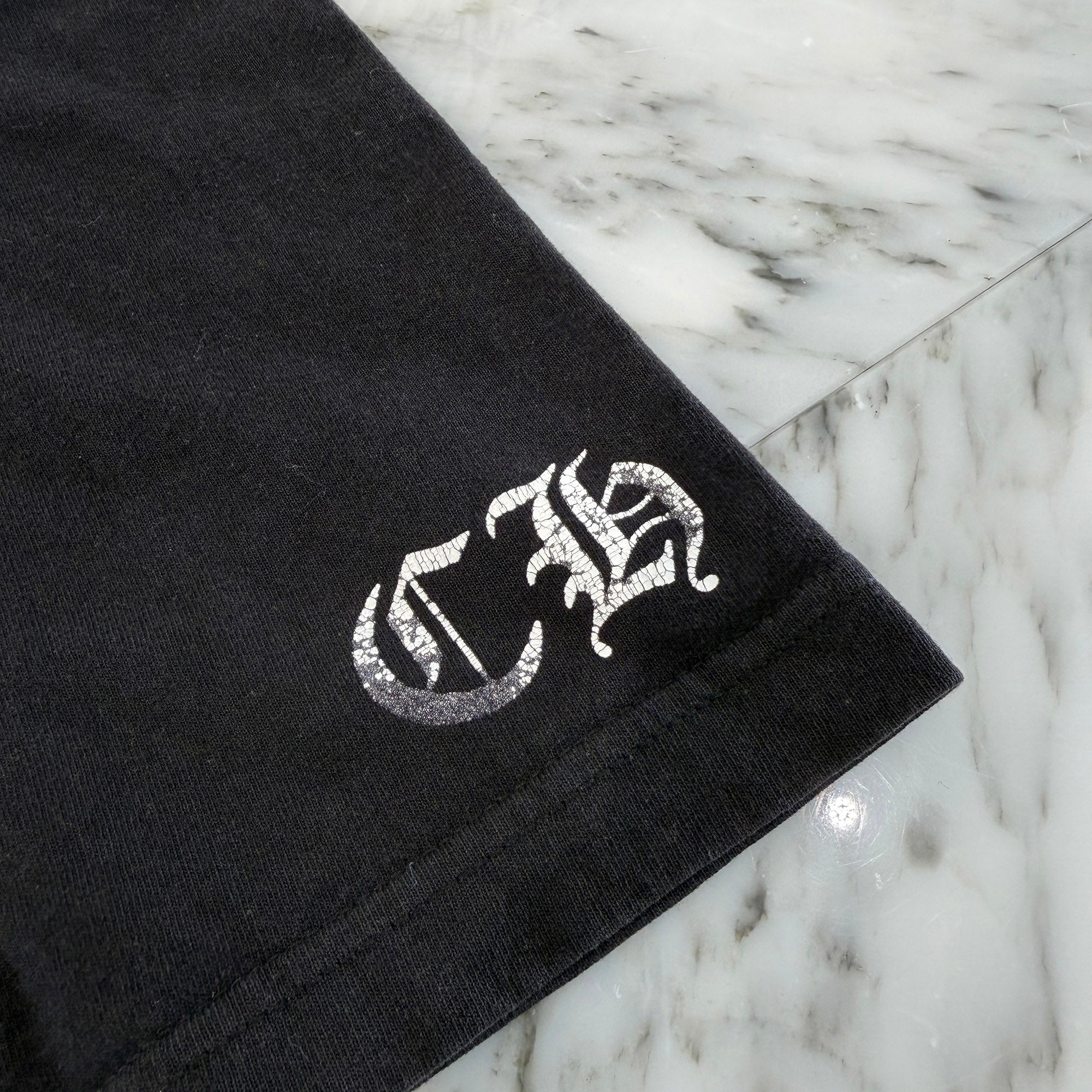 CHROME HEARTS Back T Bar Logo Side Star Tee Size M クロムハーツ