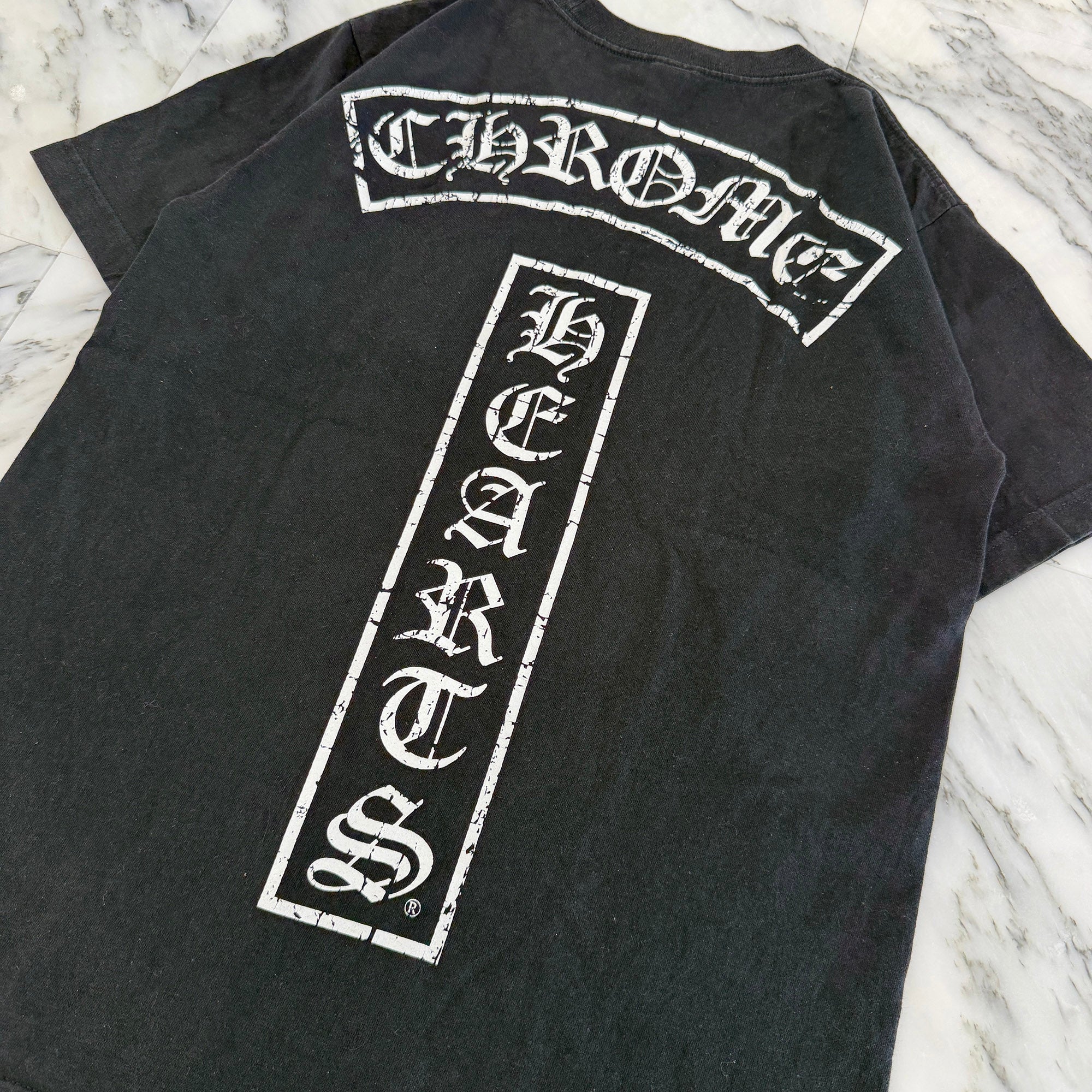 CHROME HEARTS Back T Bar Logo Side Star Tee Size M クロムハーツ バック Tバー ロゴ サイドスター Tシャツ サイズM