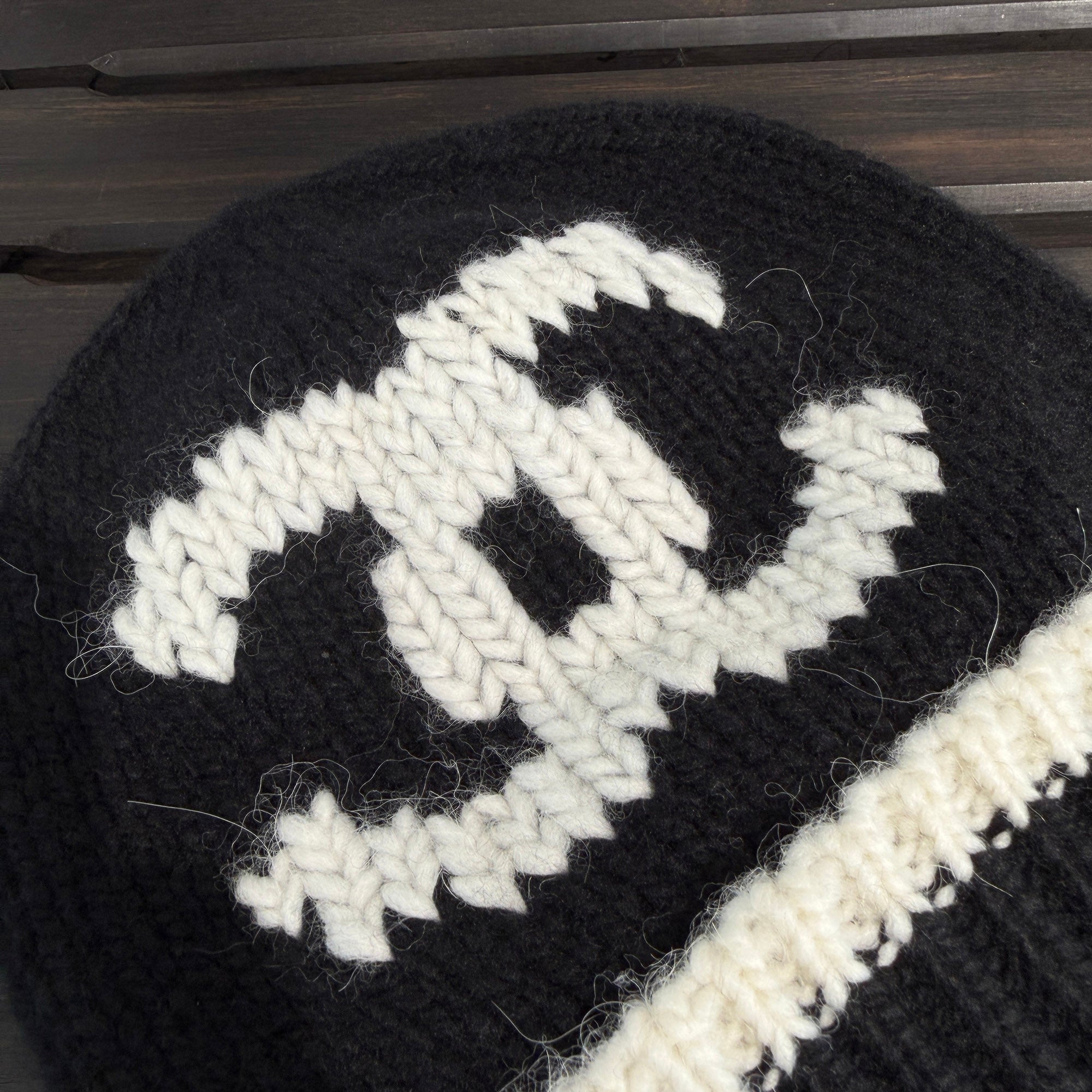 CHANEL Métiers D'Art Collection 26A Coco Mark Cashmere Knit Beanie AAC078 B25064 UB312 シャネル メティエダール コレクション 26A ココマーク カシミア ニット ビーニー