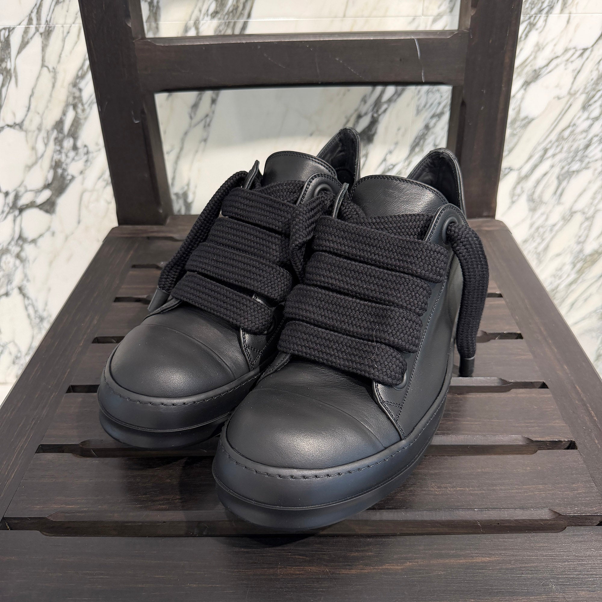 Rick Owens Lido Jumbo Lace Low Top Sneakers RU01D3893 Size 44 (約29cm) リックオウエンス リド ジャンボレース ローカットスニーカー サイズ44 (約29cm)