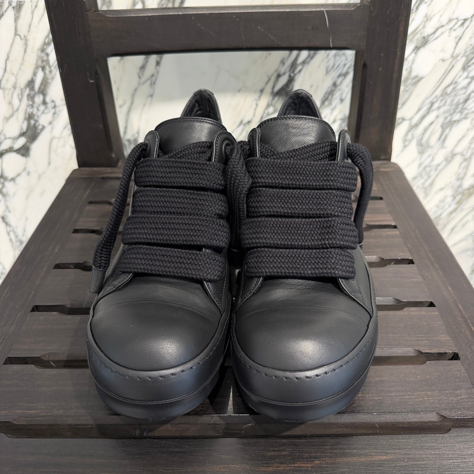 Rick Owens Lido Jumbo Lace Low Top Sneakers RU01D3893 Size 44 (約29cm) リックオウエンス リド ジャンボレース ローカットスニーカー サイズ44 (約29cm)
