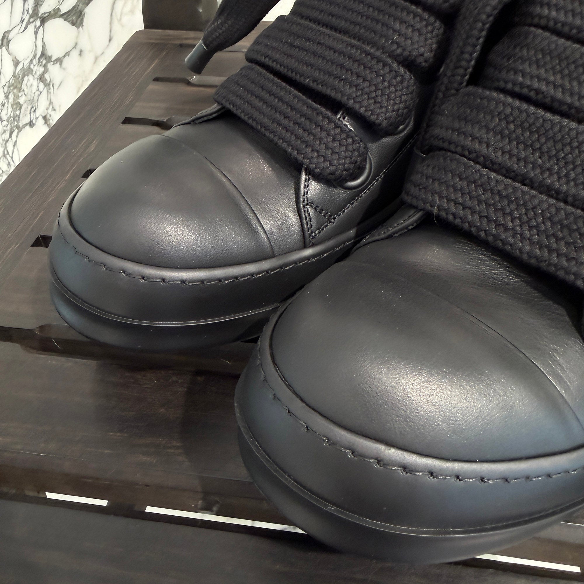 Rick Owens Lido Jumbo Lace Low Top Sneakers RU01D3893 Size 44 (約29cm) リックオウエンス リド ジャンボレース ローカットスニーカー サイズ44 (約29cm)