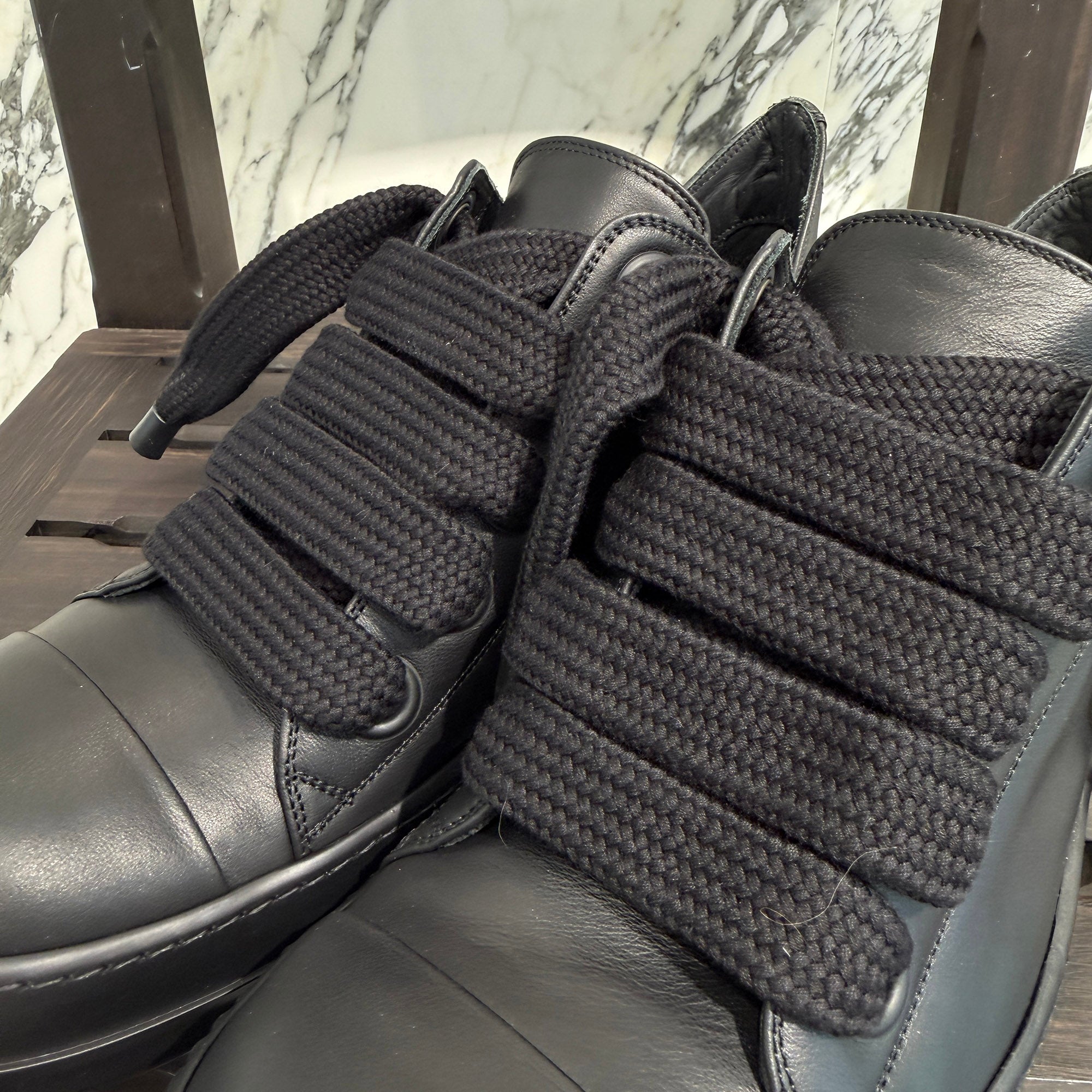 Rick Owens Lido Jumbo Lace Low Top Sneakers RU01D3893 Size 44 (約29cm) リックオウエンス リド ジャンボレース ローカットスニーカー サイズ44 (約29cm)