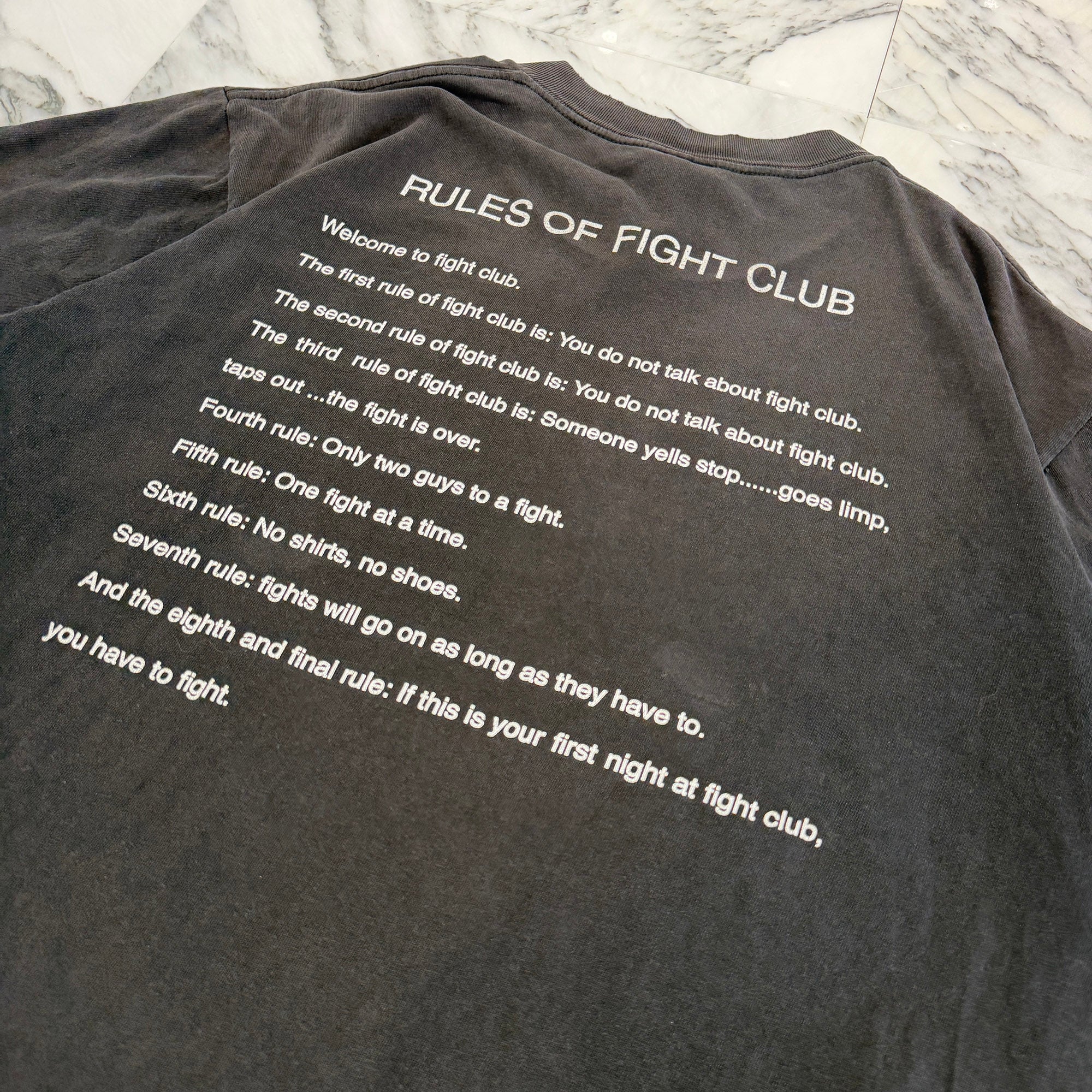 Vintage 00's Fight Club " Rules Of Fight Club" giant S/S Tee Size XL ヴィンテージ 00's ファイト クラブ "ルールズ オブ ファイト クラブ" ジャイアント社製Tシャツ サイズXL
