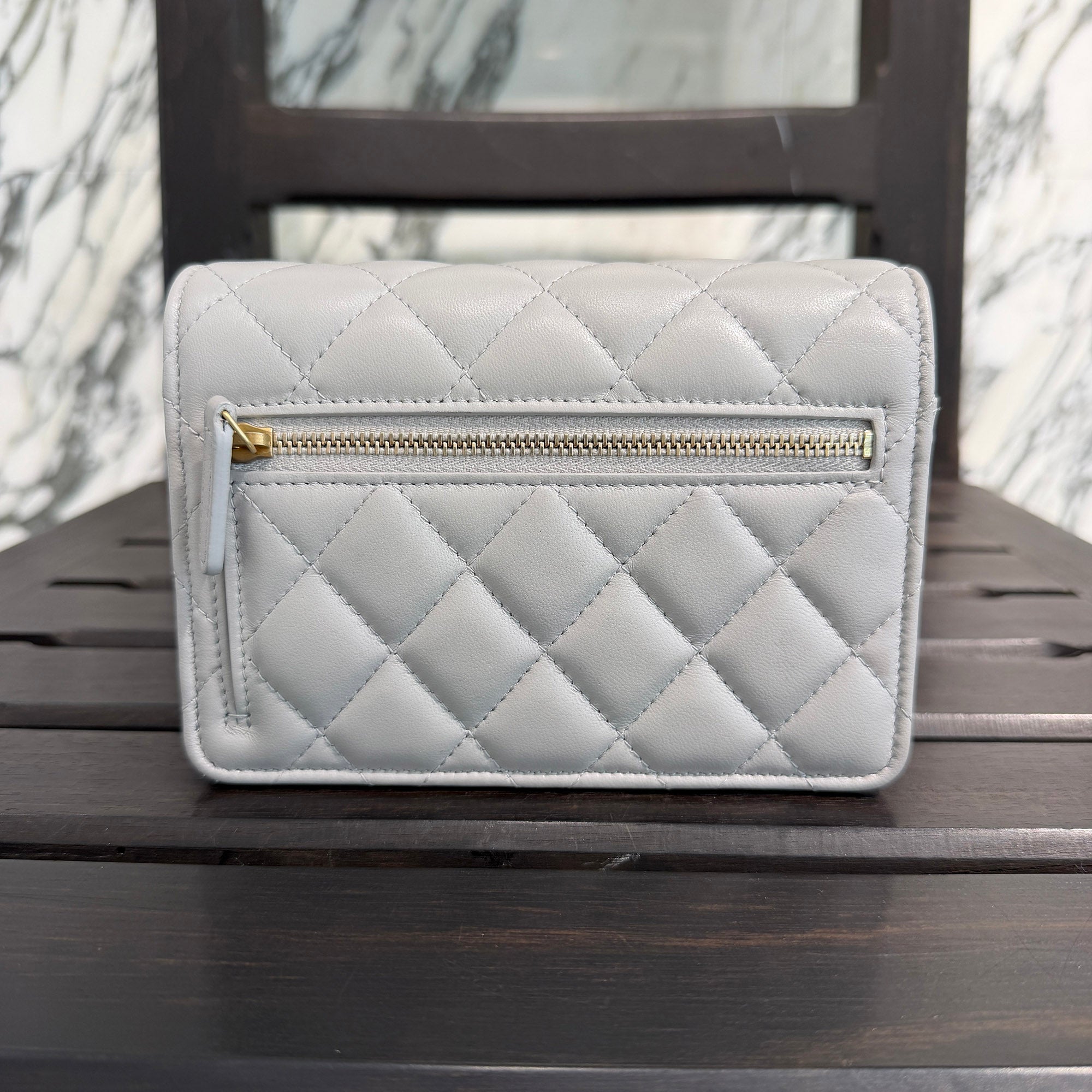 CHANEL 2022AW 22B Coco Mark Matelassé Chain Wallet Clutch Shoulder Bag AP2932 シャネル 22B ココマーク マトラッセ チェーン ウォレット クラッチ シャルダーバッグ