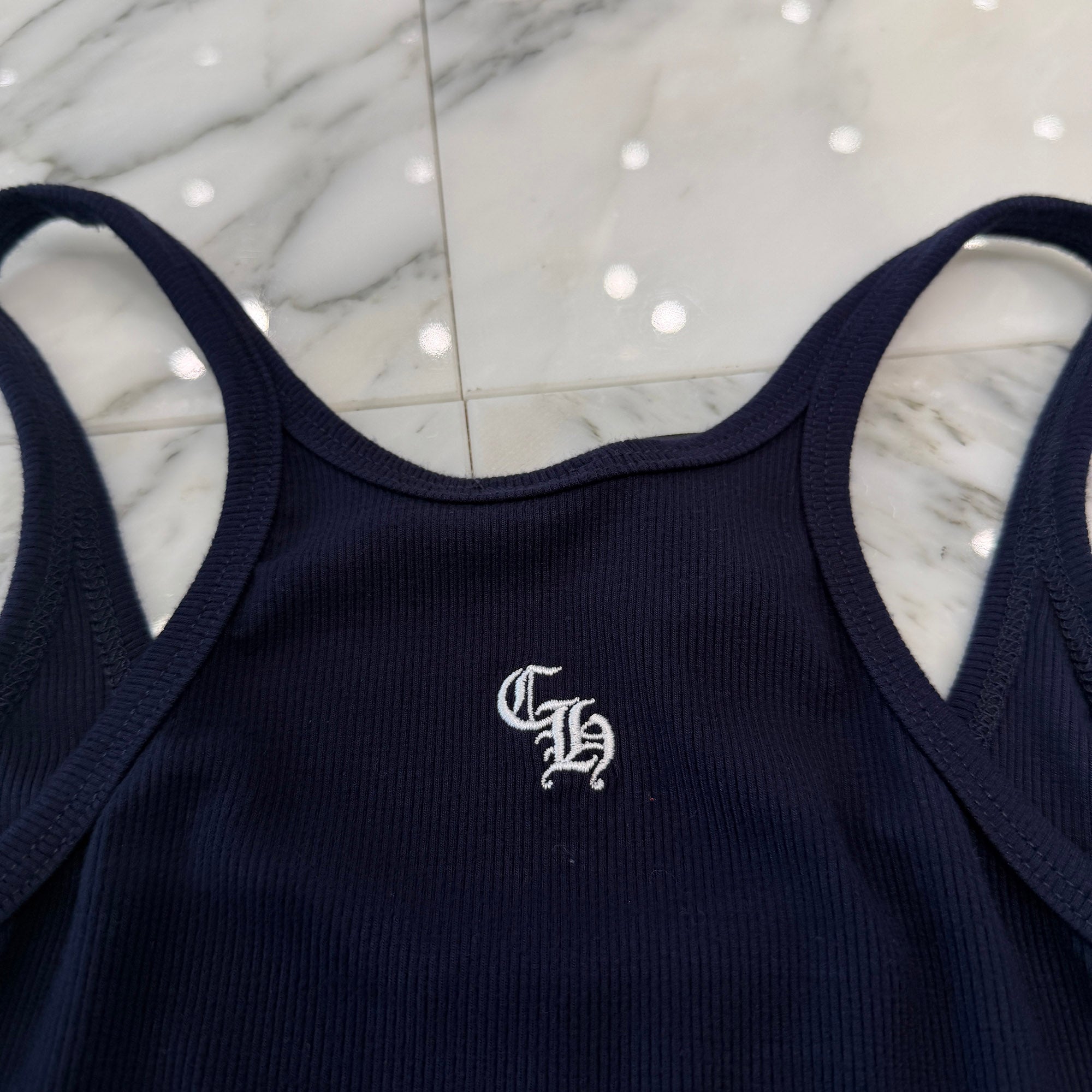 CHROME HEARTS Y NOT CH Logo Embroidery Camisole Size Size S クロム