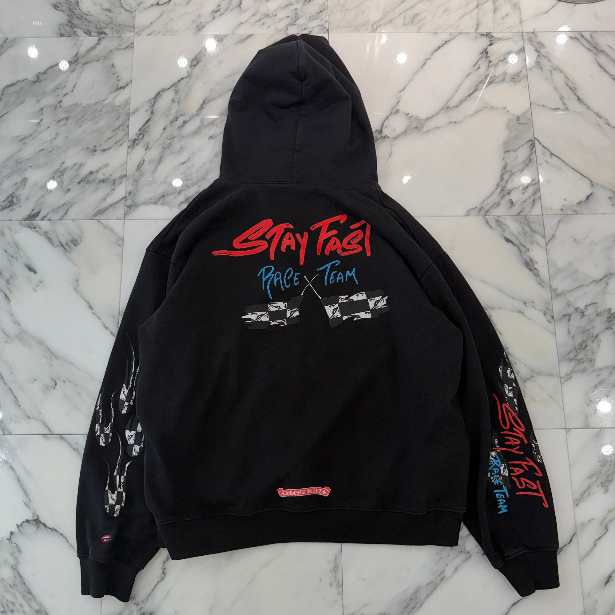 CHROME HEARTS × MATTY BOY PPO STAY FAST RACE TEAM Pullover Hoodie