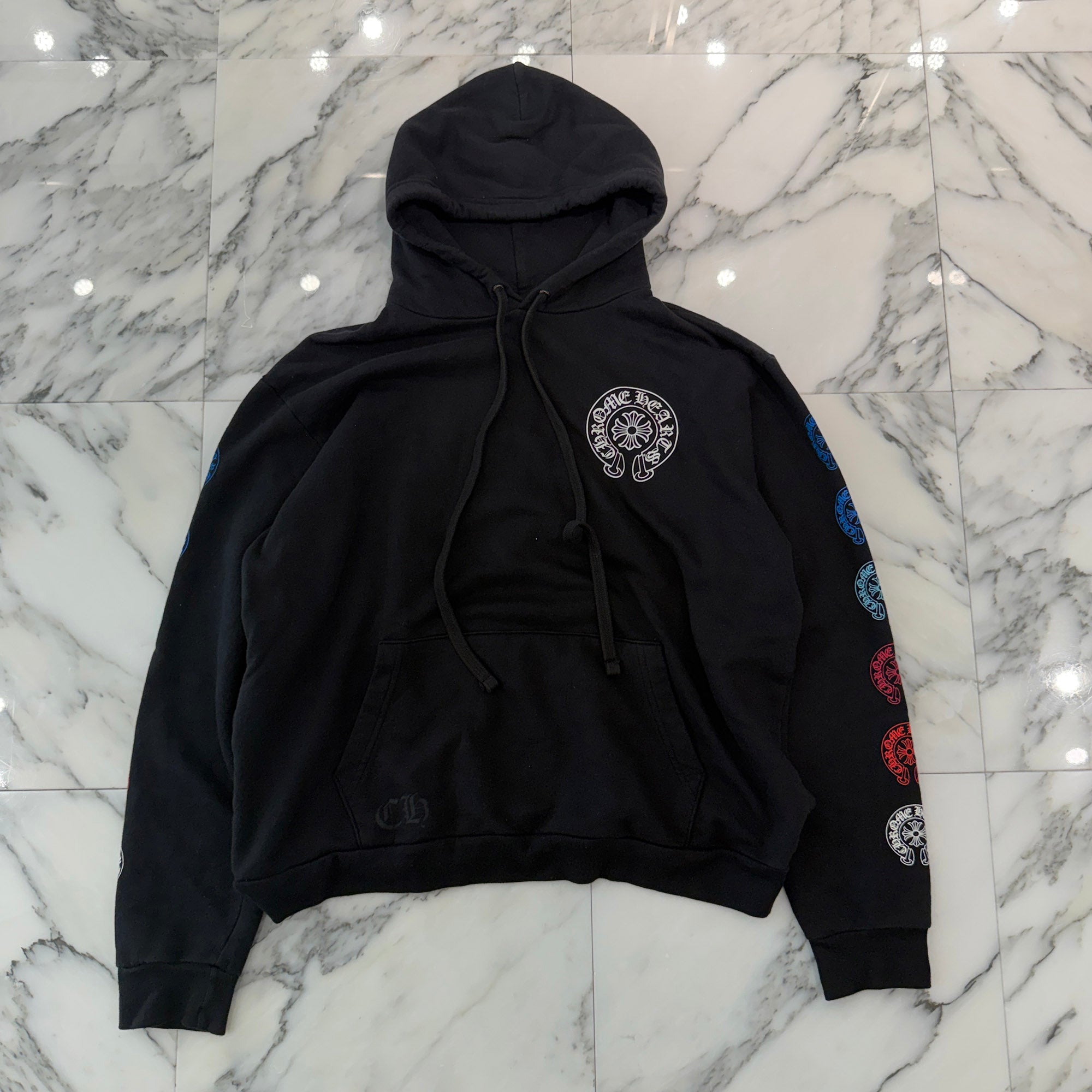 CHROME HEARTS 2022SS Multi Color Horseshoe Pullover Hoodie Size M クロムハーツ マルチカラーホースシュー プルオーバーフーディ サイズM
