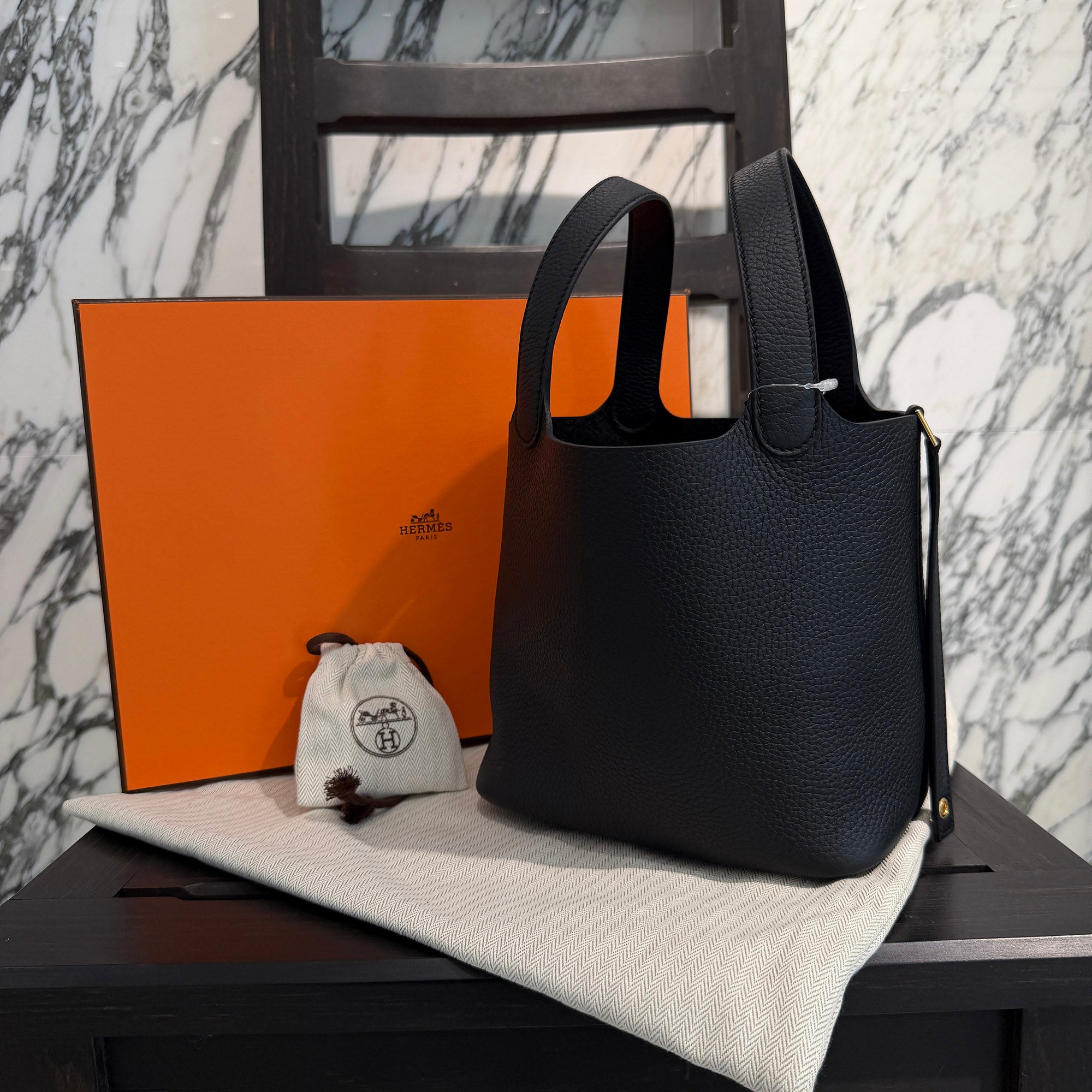 HERMES Picotin Lock PM "NOIR" K刻印 エルメス ピコタンロック PM "ノワール" K刻印