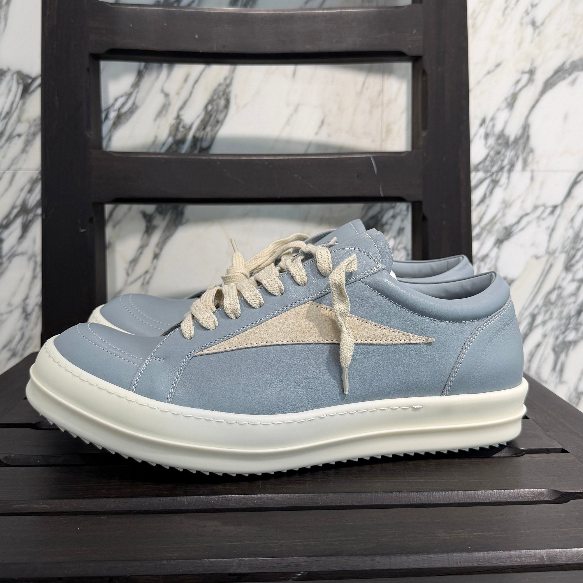 Rick Owens VINTAGE Low Cut Leather Sneakers RU02D6897LCOLVS Size 44 (約29cm) リックオウエンス ヴィンテージ ローカット レザー スニーカー サイズ44 (約29cm)