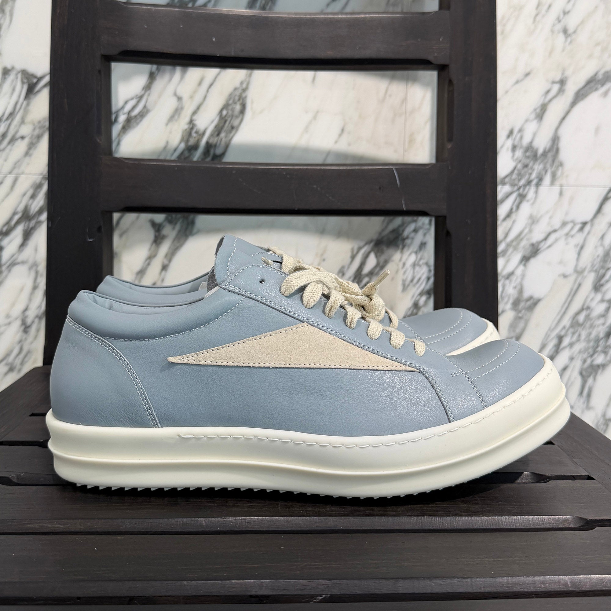 Rick Owens VINTAGE Low Cut Leather Sneakers RU02D6897LCOLVS Size 44 (約29cm) リックオウエンス ヴィンテージ ローカット レザー スニーカー サイズ44 (約29cm)