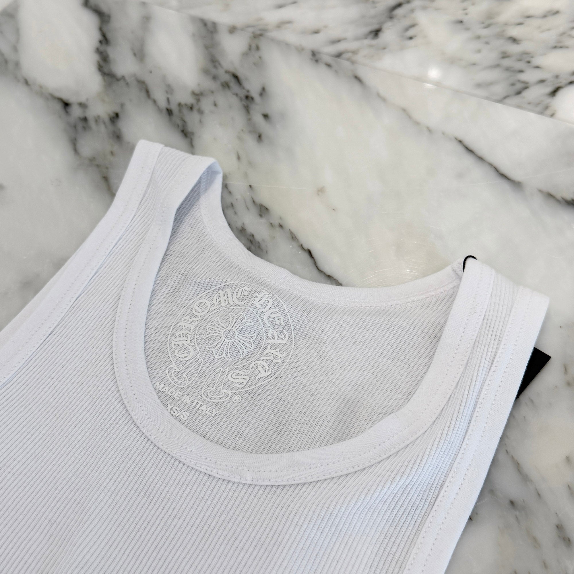 CHROME HEARTS Cannes Limited Beads Embroidery BS Flare Tank Top Size XS/S クロムハーツ カンヌ限定 ビーズ刺繍 BS フレア タンクトップ サイズXS/S