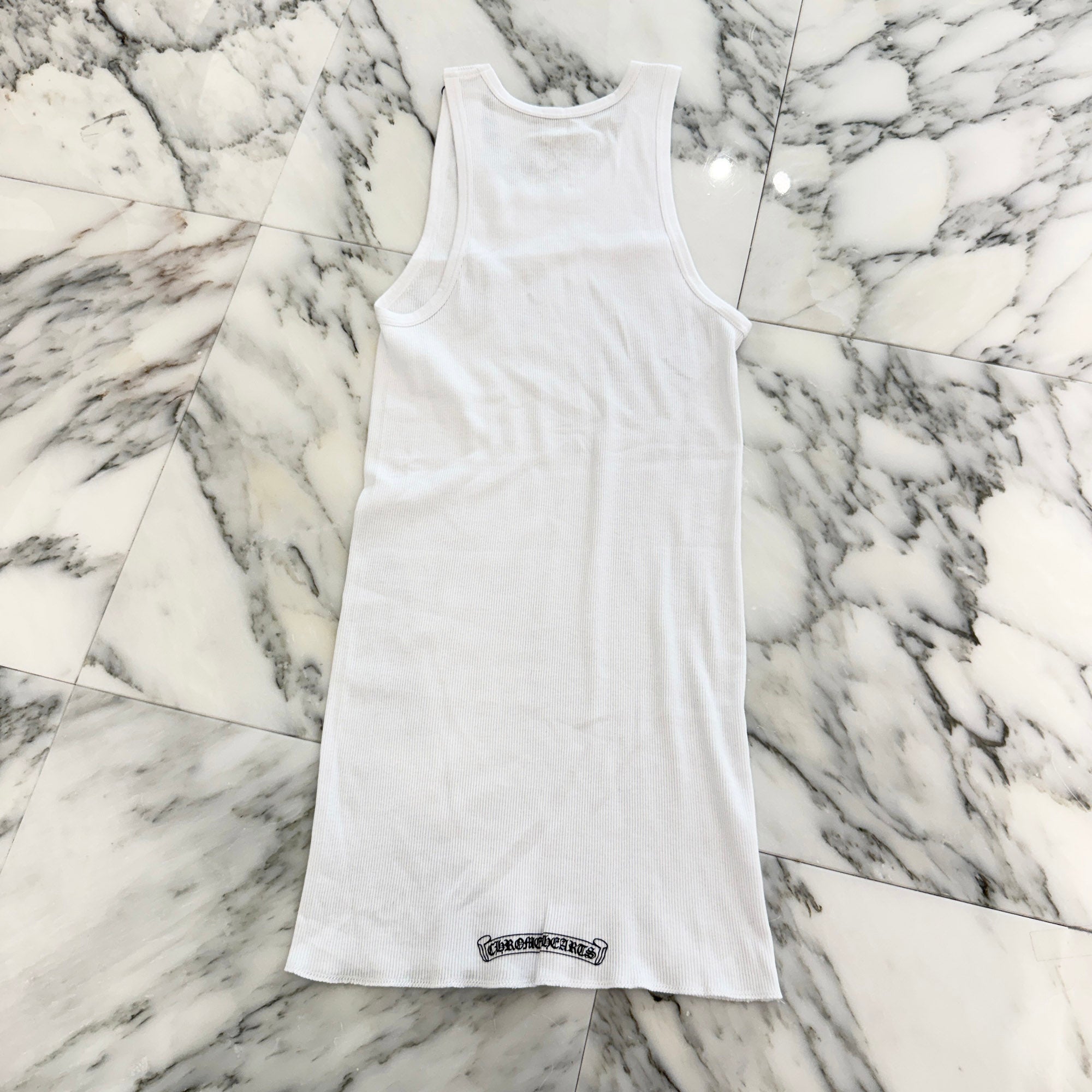 CHROME HEARTS Cannes Limited Beads Embroidery BS Flare Tank Top Size XS/S クロムハーツ カンヌ限定 ビーズ刺繍 BS フレア タンクトップ サイズXS/S