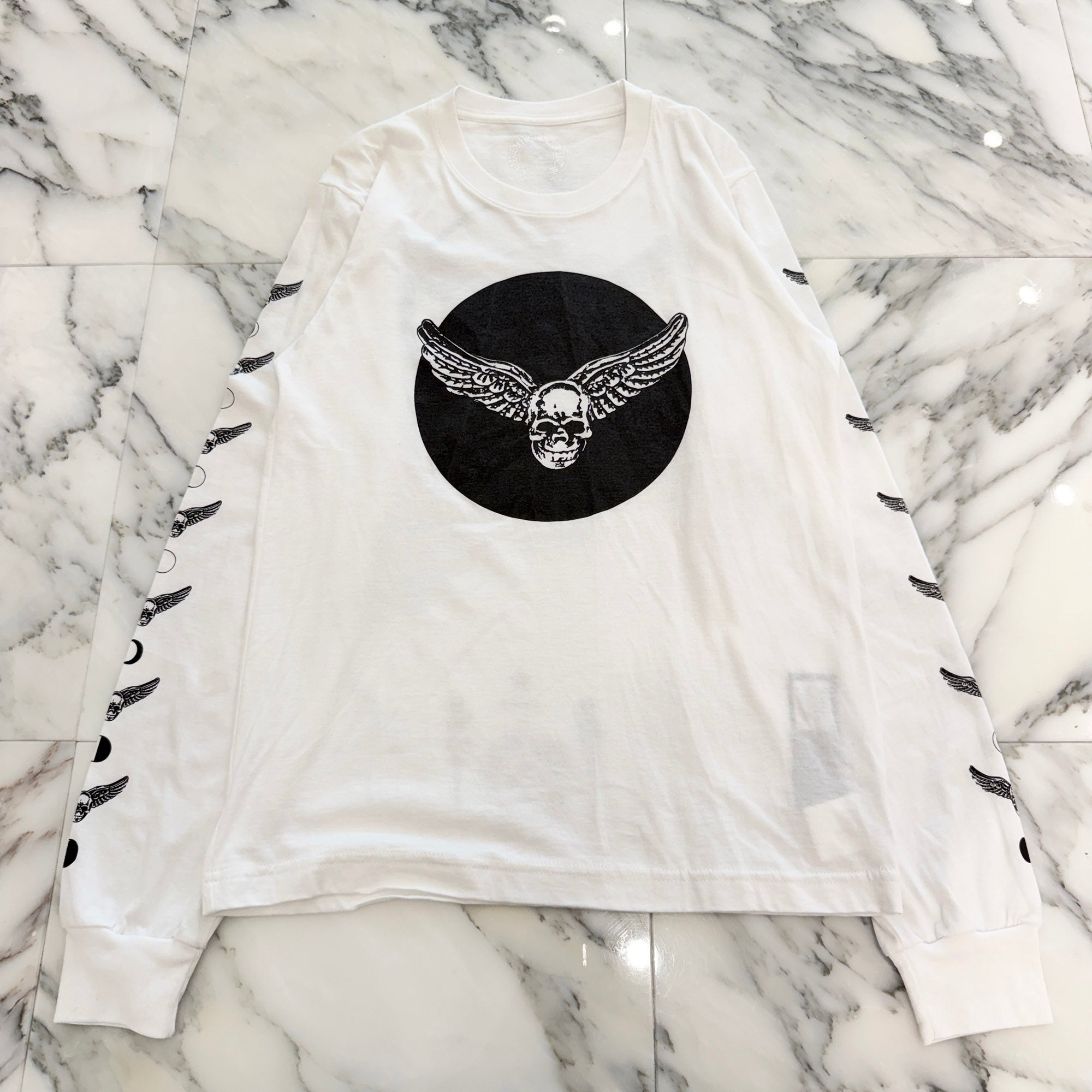 CHROME HEARTS FOTI Wing Crescent Moon Long Sleeve Tee Size S クロムハーツ フォティ ウイング クレセントムーン ロングスリーブTシャツ サイズS