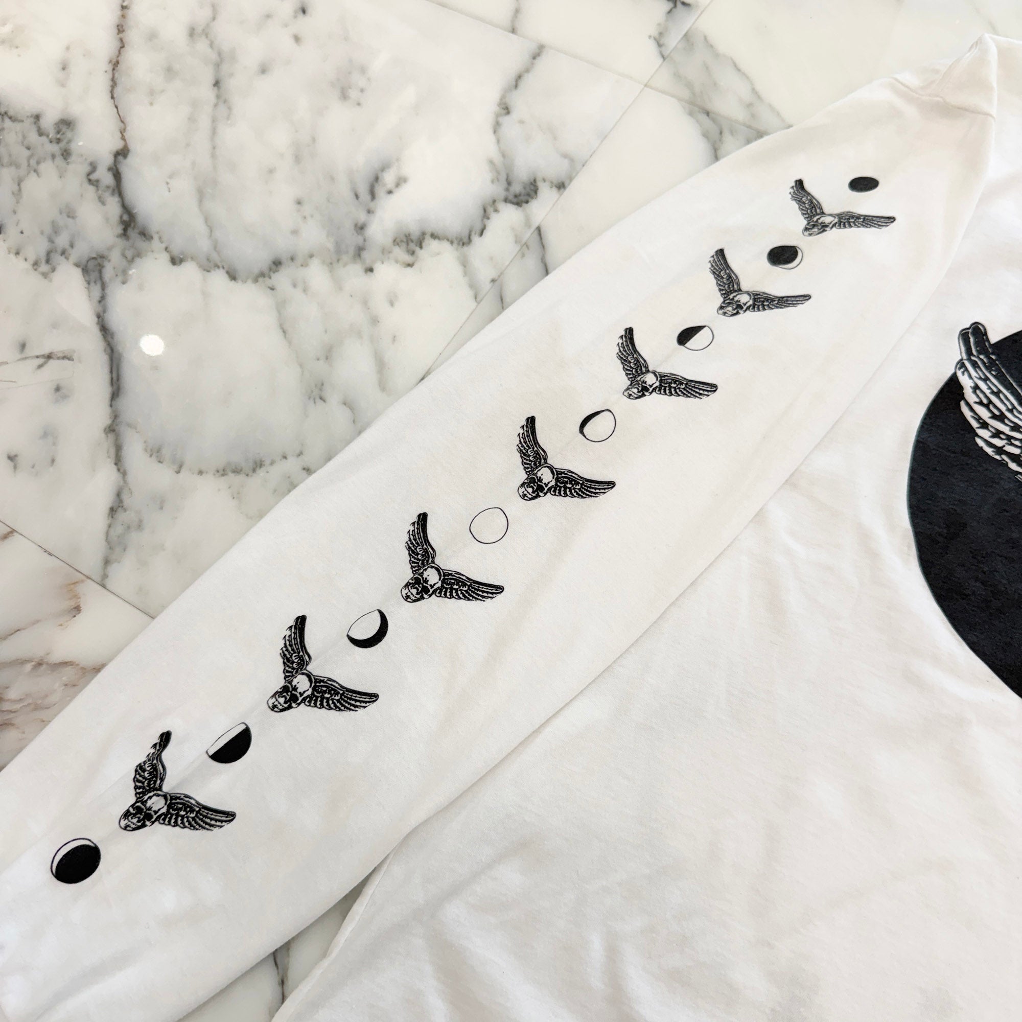 CHROME HEARTS FOTI Wing Crescent Moon Long Sleeve Tee Size S クロムハーツ フォティ ウイング クレセントムーン ロングスリーブTシャツ サイズS