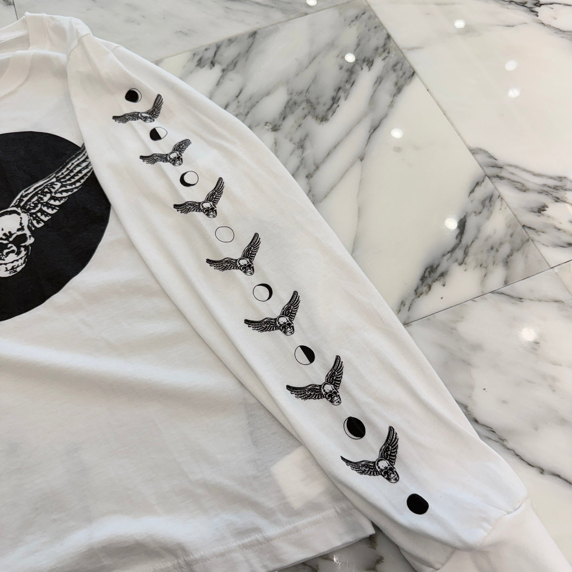 CHROME HEARTS FOTI Wing Crescent Moon Long Sleeve Tee Size S クロムハーツ フォティ ウイング クレセントムーン ロングスリーブTシャツ サイズS