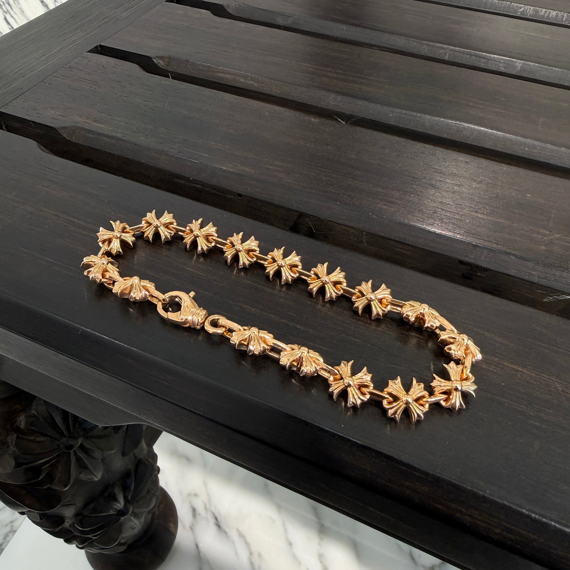 CHROME HEARTS 22K X LINK CH Plus Bracelet 16 LINK クロムハーツ 22Ｋ Xリンク CHプラス ブレスレット 16リンク