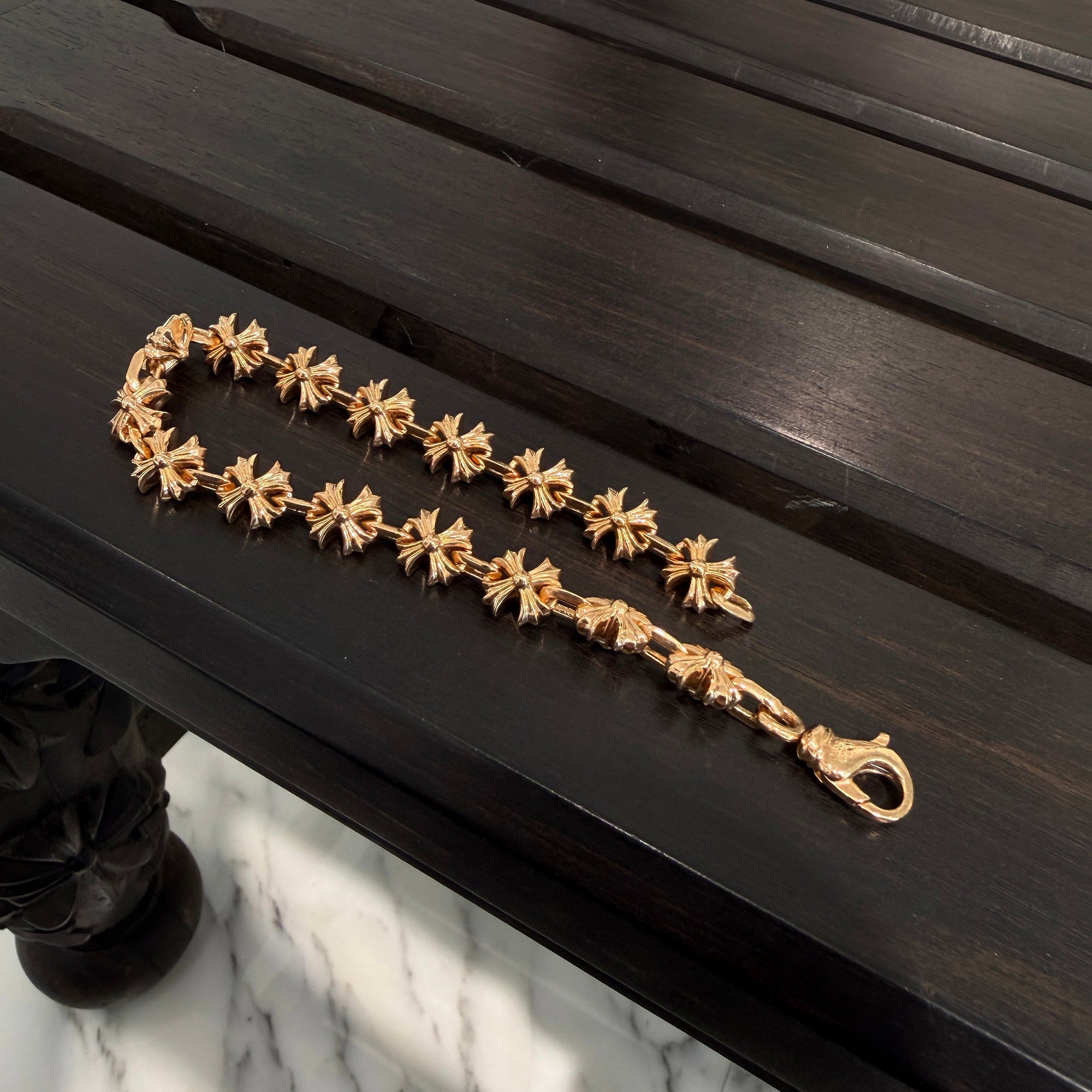 CHROME HEARTS 22K X LINK CH Plus Bracelet 16 LINK クロムハーツ 22Ｋ Xリンク CHプラス ブレスレット 16リンク
