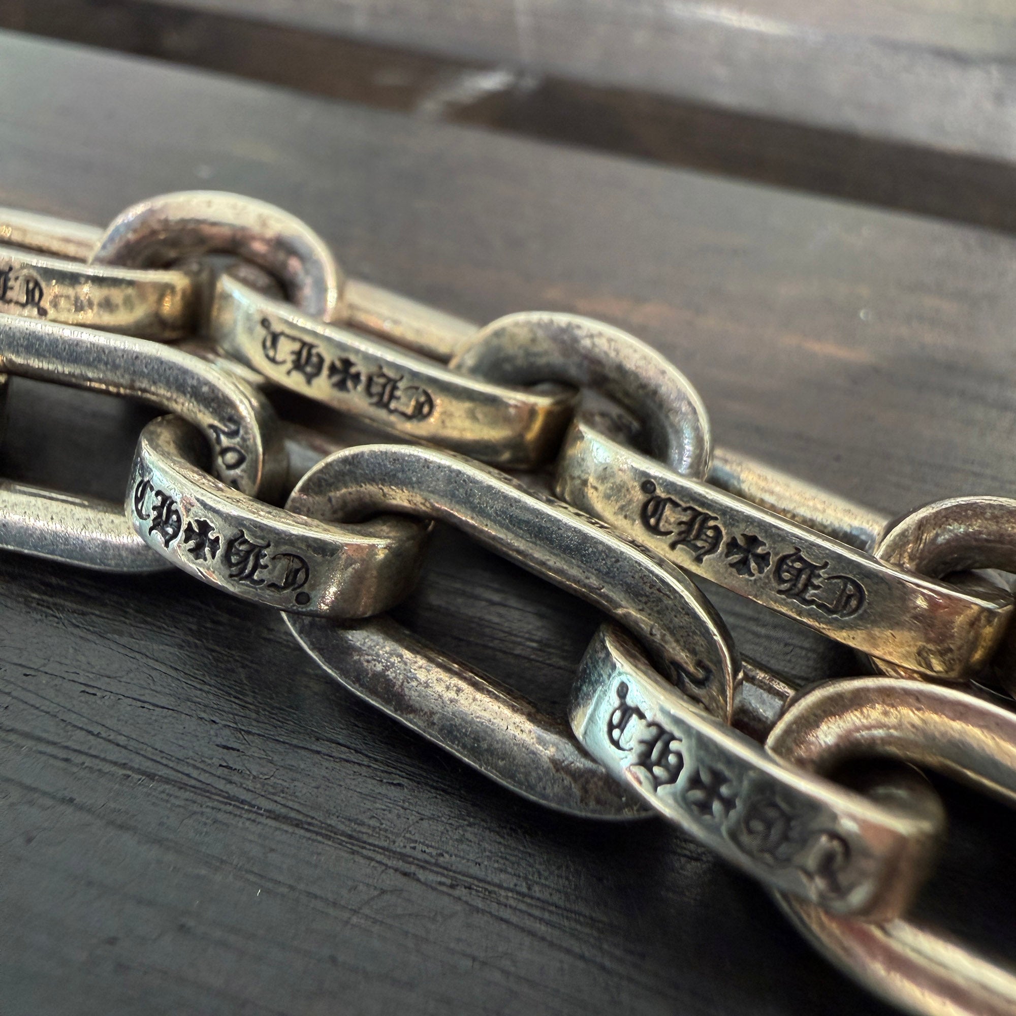 CHROME HEARTS PAPER E CHAIN Bracelet Size 7 Inch クロムハーツ ペーパーEチェーン ブレスレット サイズ7インチ