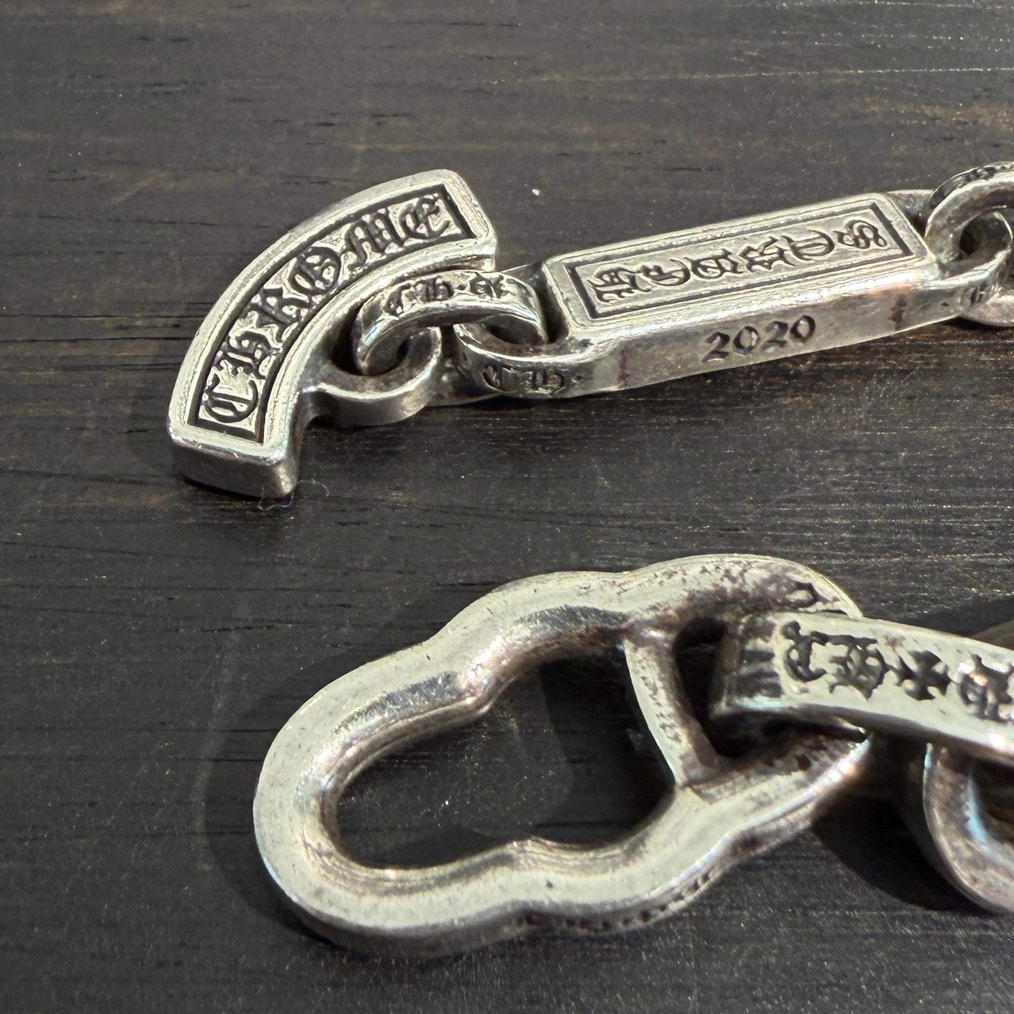 CHROME HEARTS PAPER E CHAIN Bracelet Size 7 Inch クロムハーツ ペーパーEチェーン ブレスレット サイズ7インチ