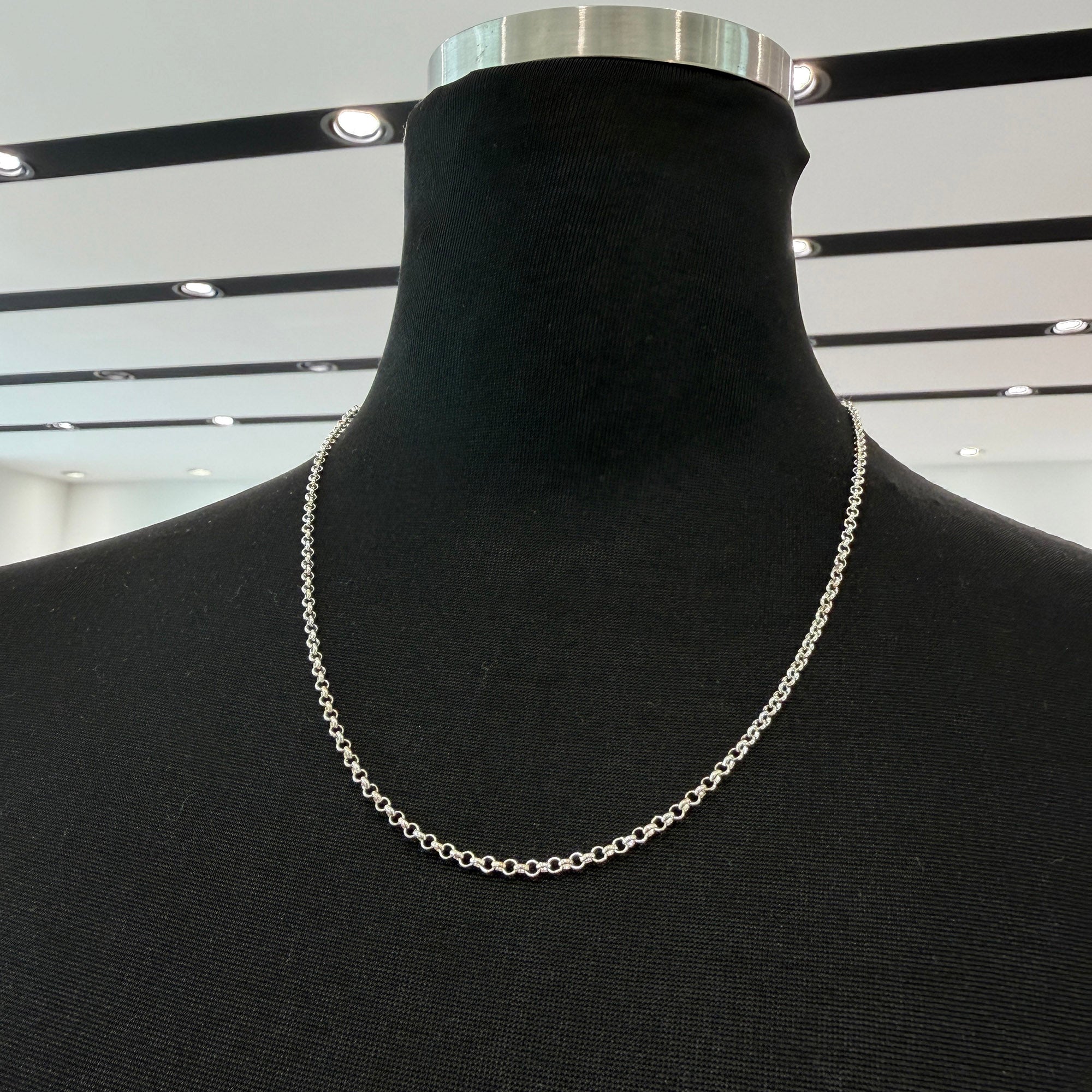 CHROME HEARTS Roll Chain Necklace Size 18 Inch クロムハーツ ロール