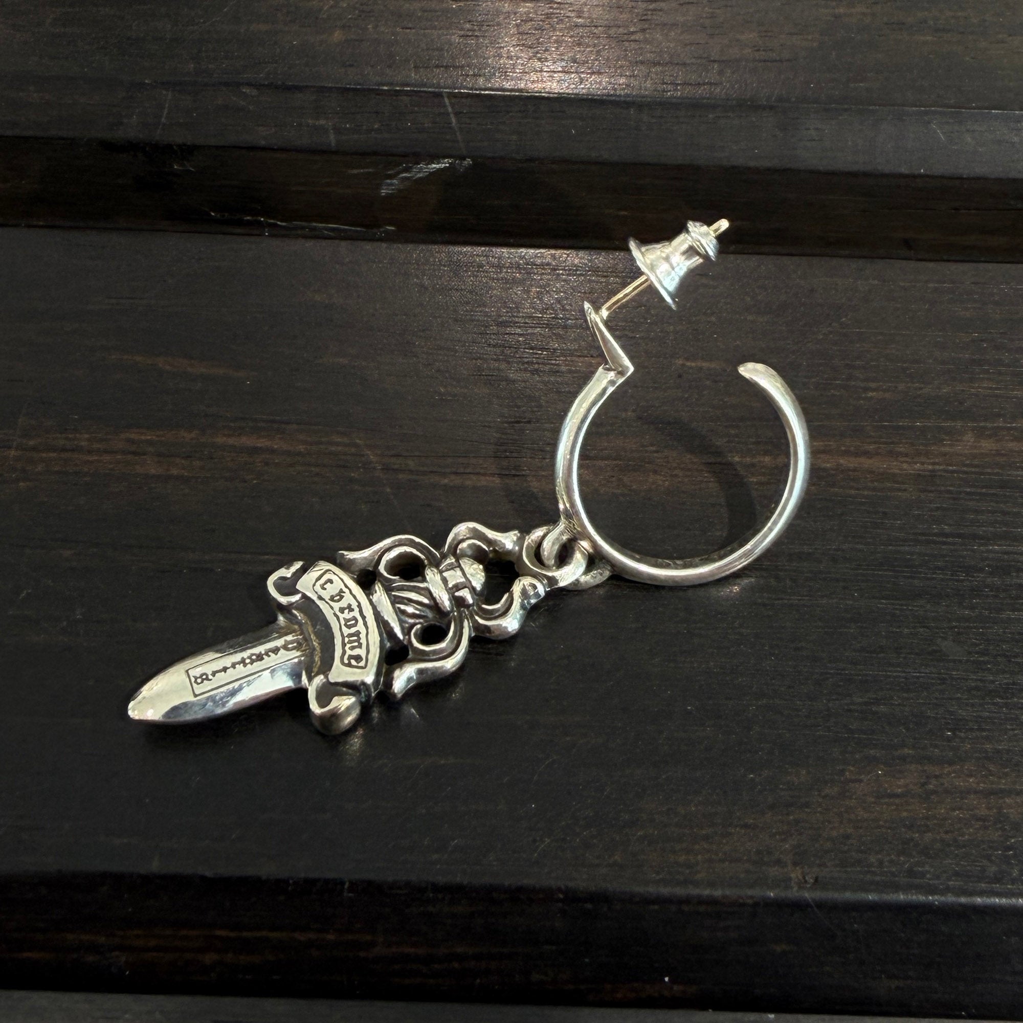 Chrome Hearts ダガー フープピアス 片耳用 CHROME HEARTS #5 Dagger Hoop Earring クロムハーツ #5 ダガー フープ