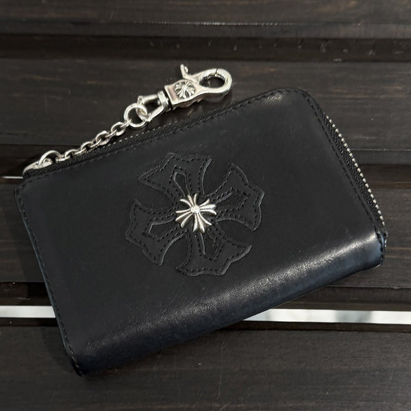 CHROME HEARTS CH Plus Patch Round Zip Coin Case クロムハーツ CHプラス パッチ ラウンドジップ コインケース