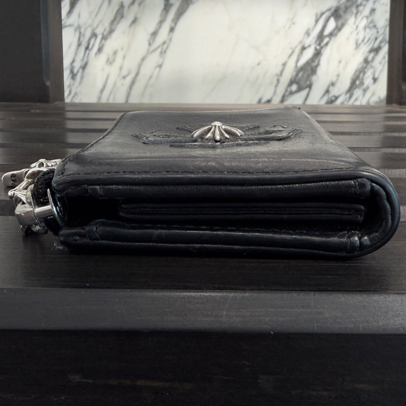 CHROME HEARTS CH Plus Patch Round Zip Coin Case クロムハーツ CHプラス パッチ ラウンドジップ コインケース