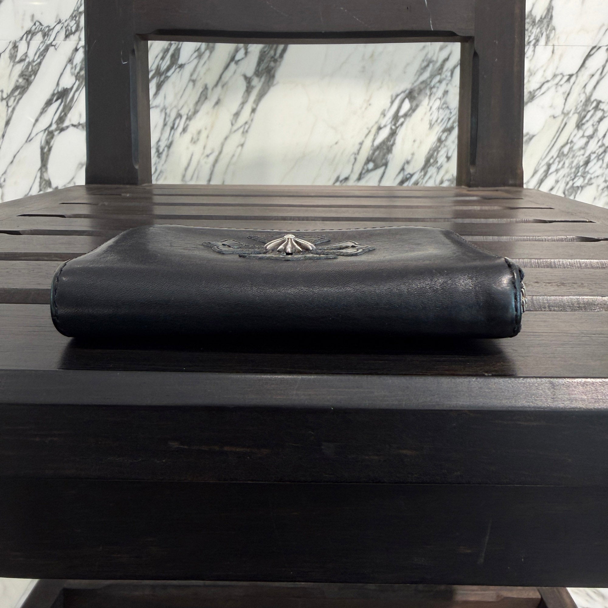 CHROME HEARTS CH Plus Patch Round Zip Coin Case クロムハーツ CHプラス パッチ ラウンドジップ コインケース
