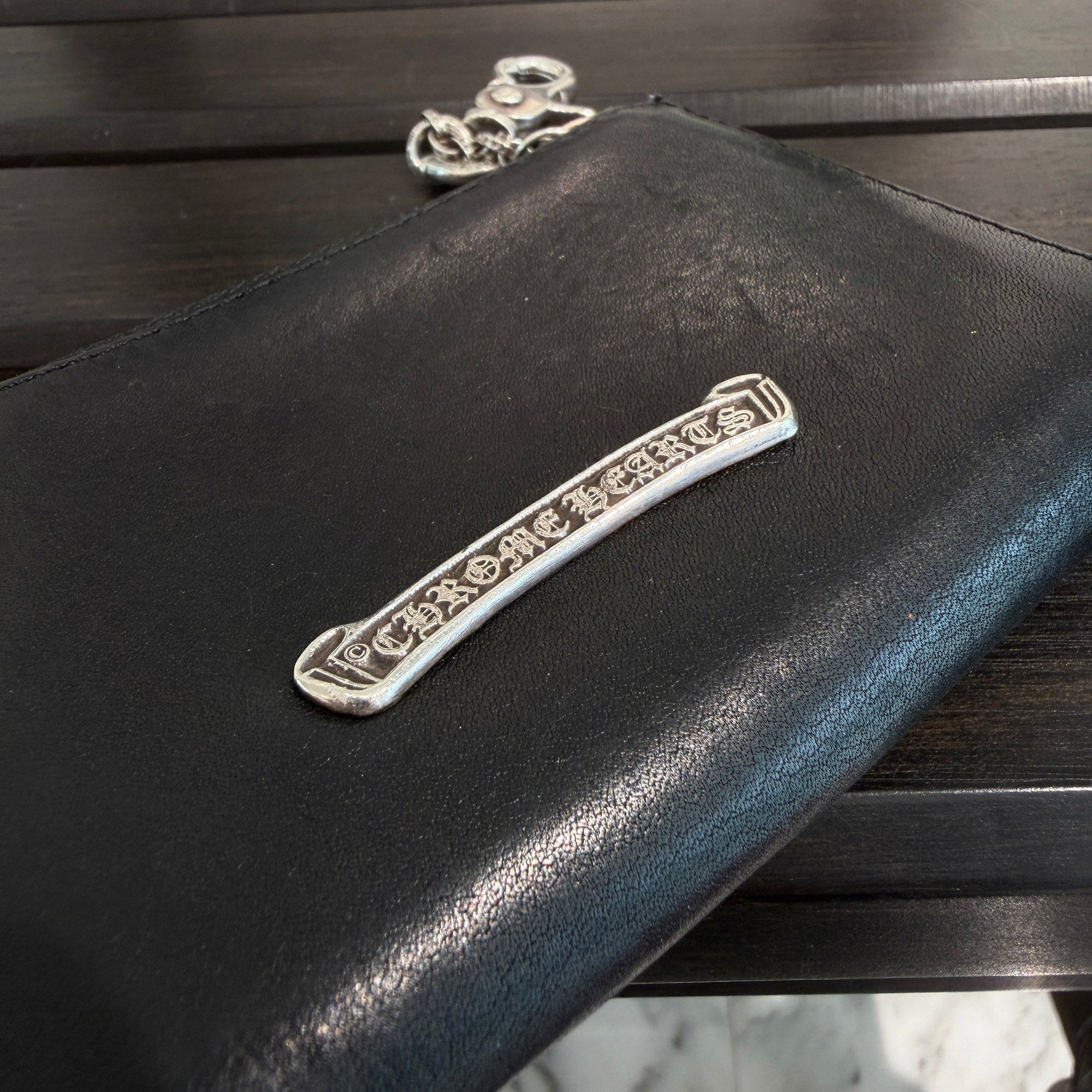 CHROME HEARTS CH Plus Patch Round Zip Coin Case クロムハーツ CHプラス パッチ ラウンドジップ コインケース