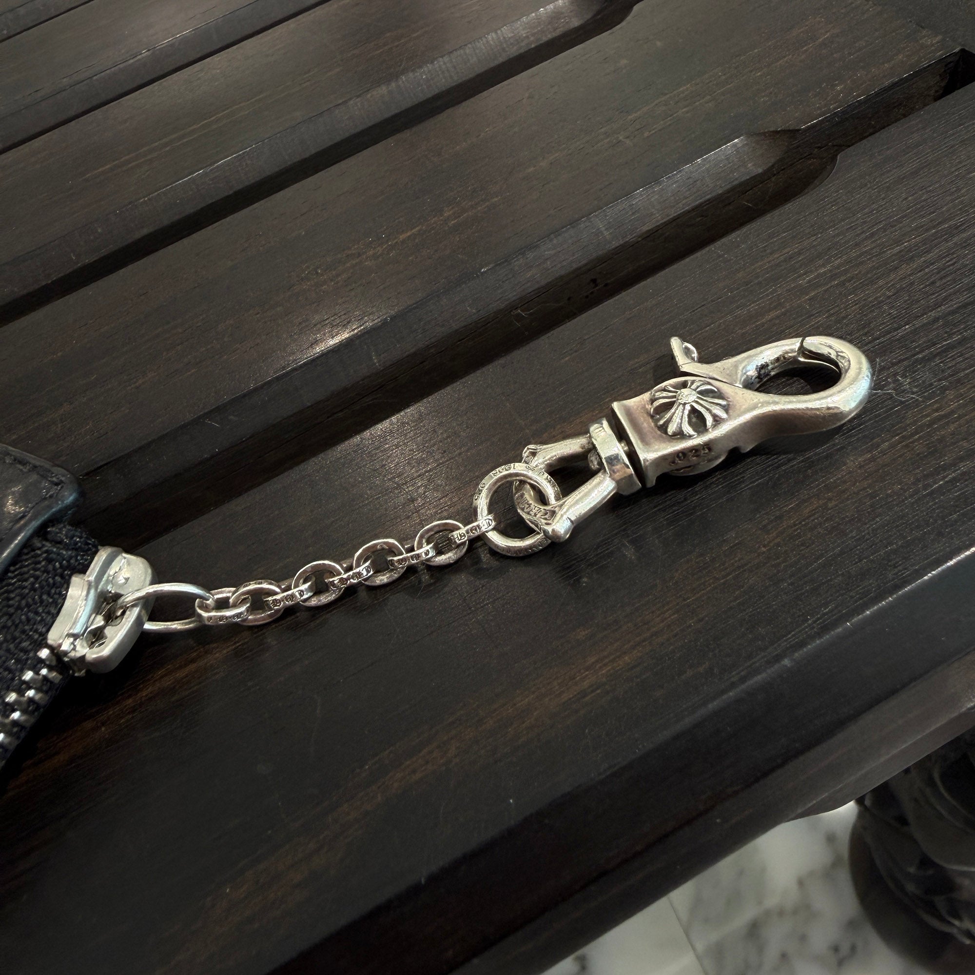 CHROME HEARTS CH Plus Patch Round Zip Coin Case クロムハーツ CH