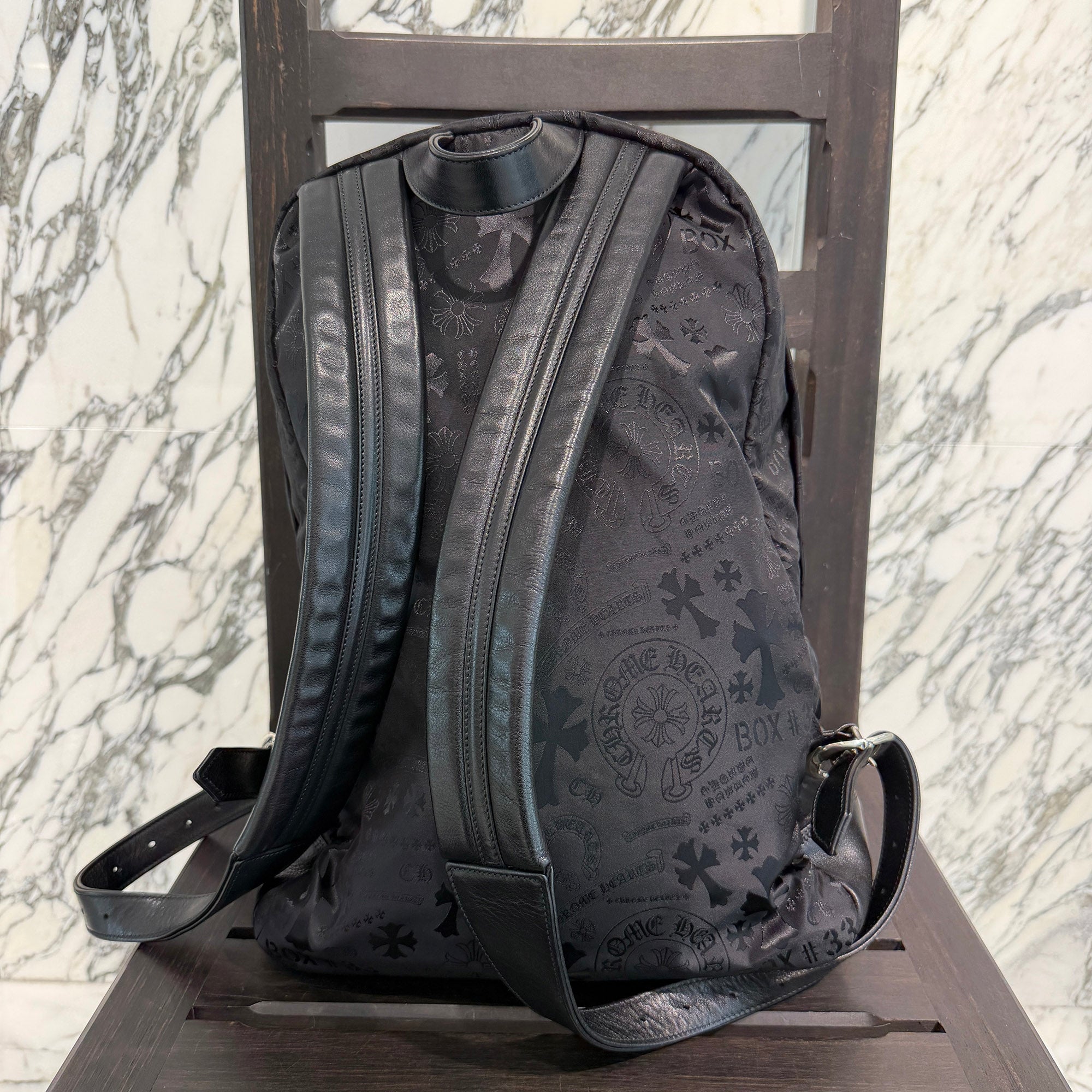 CHROME HEARTS 7th Grade Nylon Multi Logo Stencil Backpack クロムハーツ セブンスグレード ナイロン マルチ ロゴ ステンシル バックパック