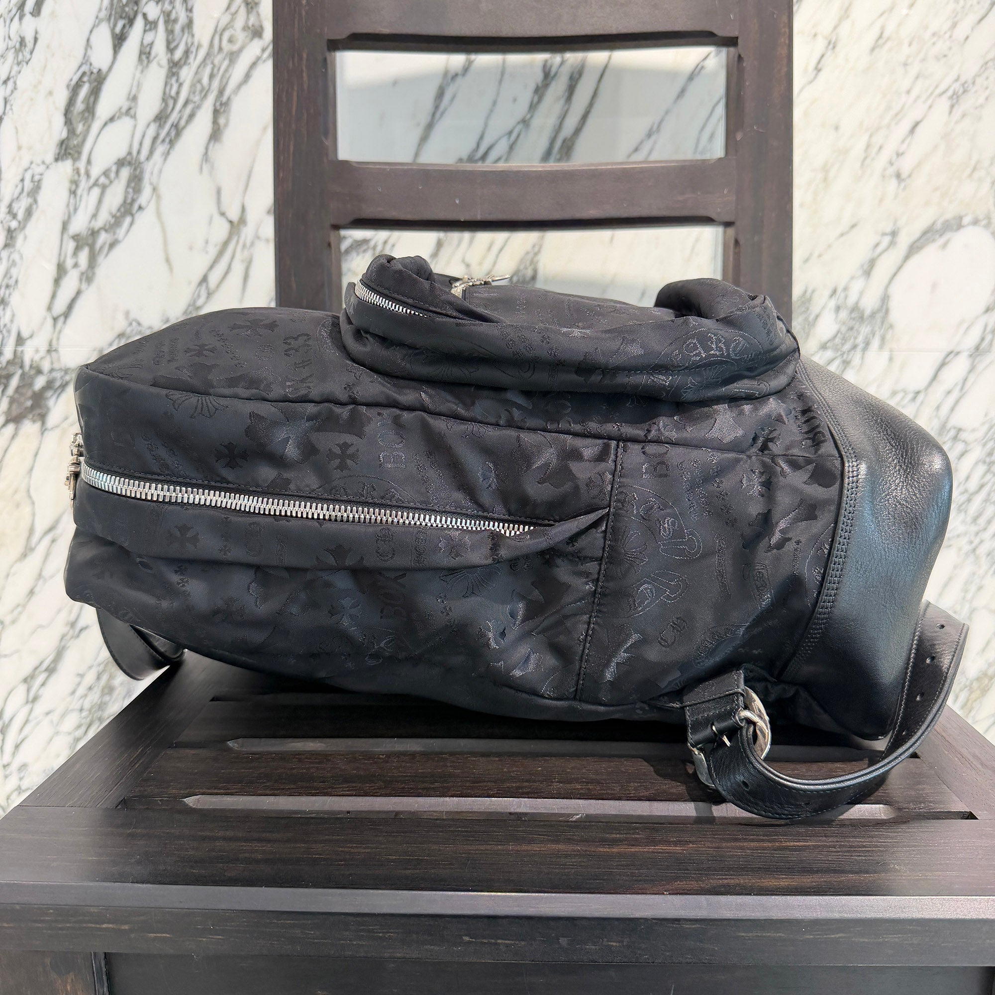 CHROME HEARTS 7th Grade Nylon Multi Logo Stencil Backpack クロムハーツ セブンスグレード ナイロン マルチ ロゴ ステンシル バックパック