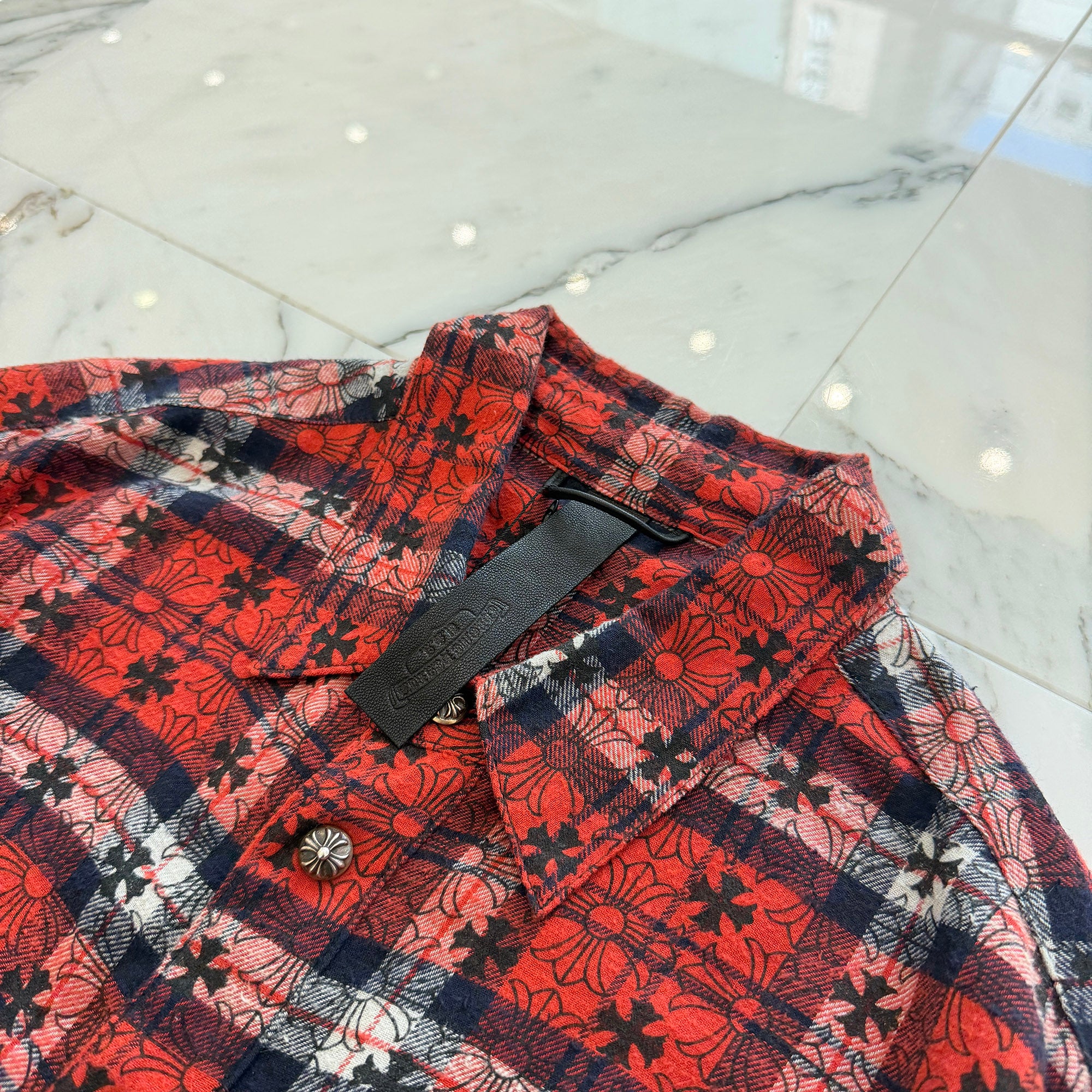 CHROME HEARTS Loose Ends Check Shirt Size XL クロムハーツ ルーズエンド チェックシャツ サイズXL