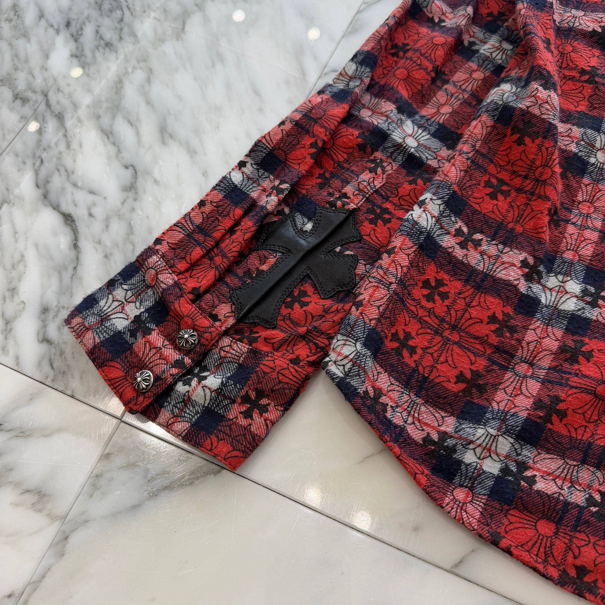 CHROME HEARTS Loose Ends Check Shirt Size XL クロムハーツ ルーズエンド チェックシャツ サイズXL