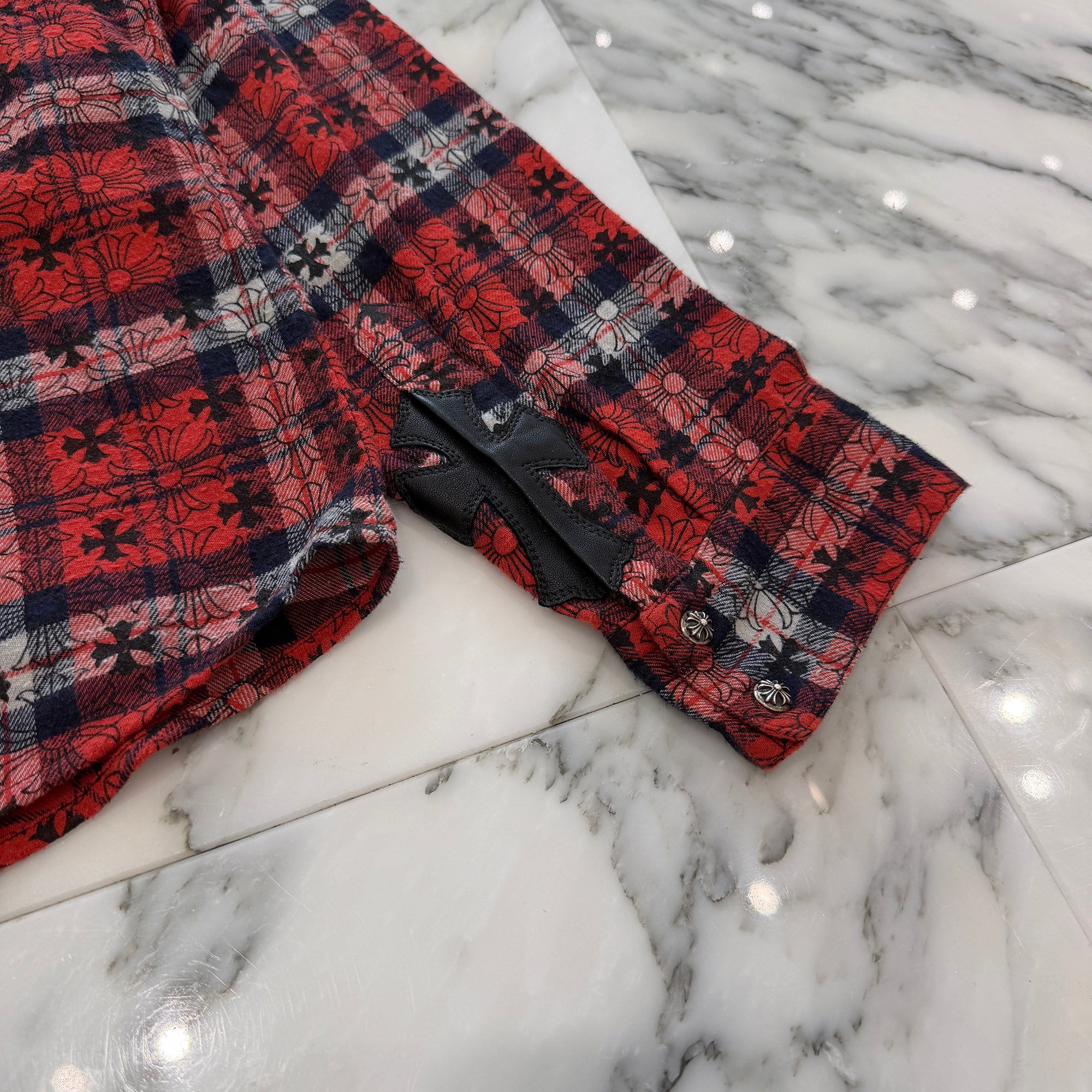 CHROME HEARTS Loose Ends Check Shirt Size XL クロムハーツ ルーズエンド チェックシャツ サイズXL