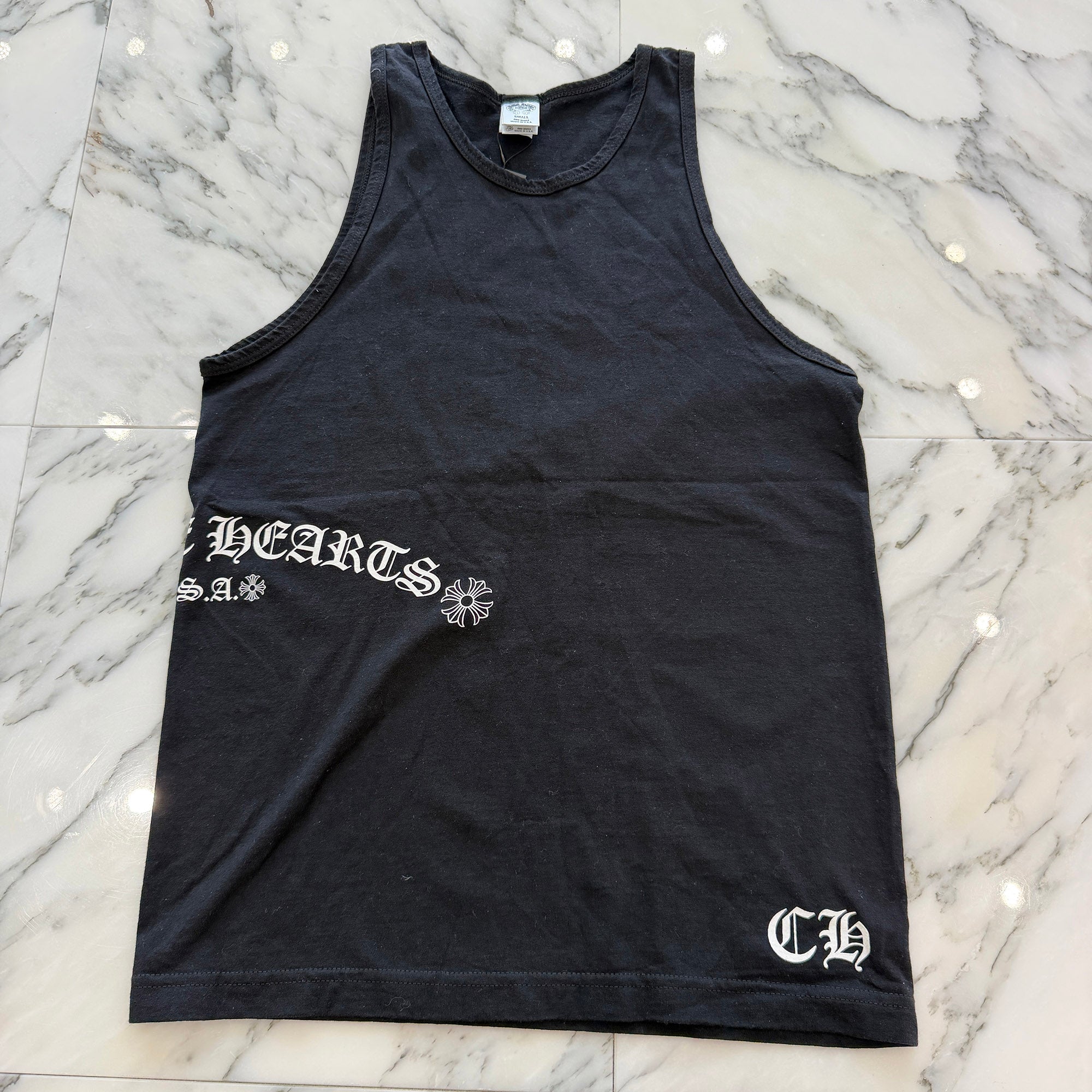 CHROME HEARTS Side Arch Logo Sleeveless Tee Size S クロムハーツ サイドアーチロゴ ノースリーブ Tシャツ サイズS