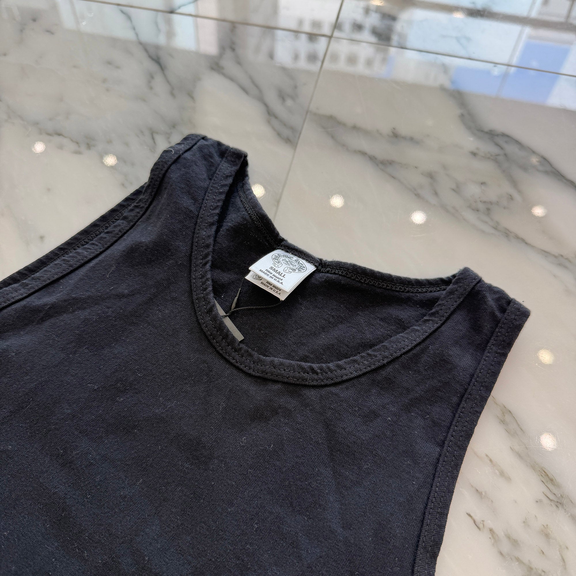 CHROME HEARTS Side Arch Logo Sleeveless Tee Size S クロムハーツ サイドアーチロゴ ノースリーブ Tシャツ サイズS