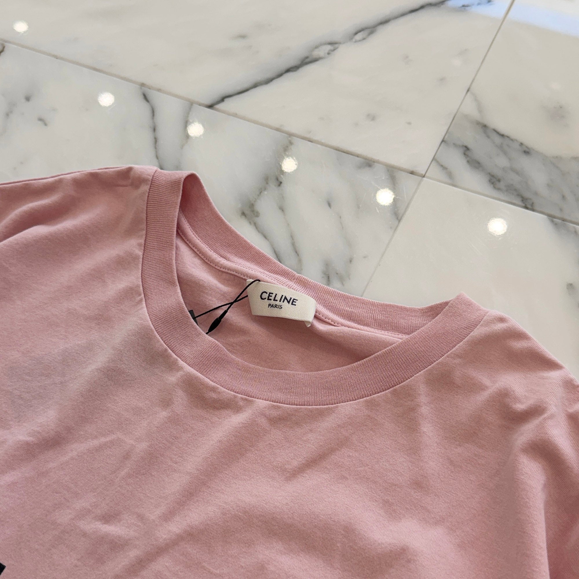 CELINE 2021SS Loose Cotton Jersey Tee 2X681671Q Size XS セリーヌ ルーズ コットン ジャージー Tシャツ サイズXS