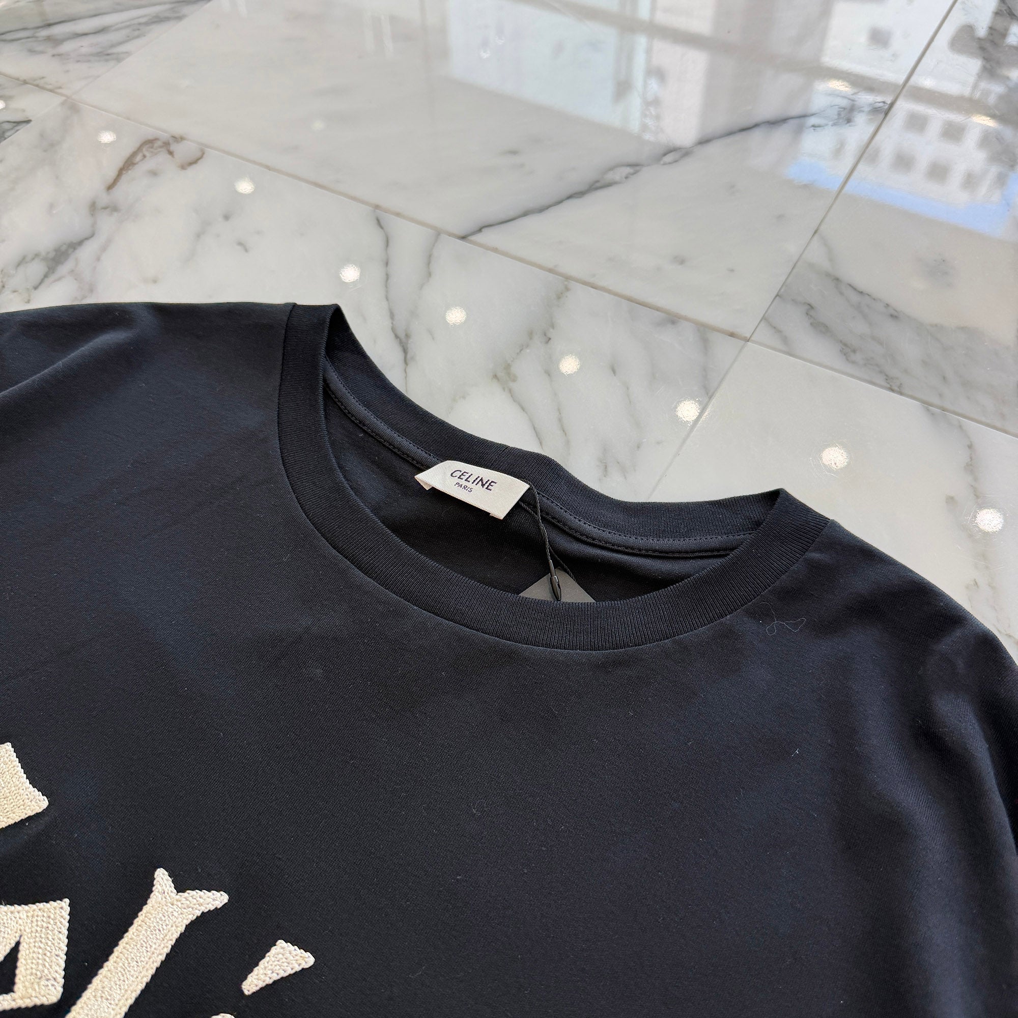 CELINE 2025SS Loose Cotton Jersey Tee RX00D671Q Size XL セリーヌ ルーズ コットン ジャージー Tシャツ サイズXL