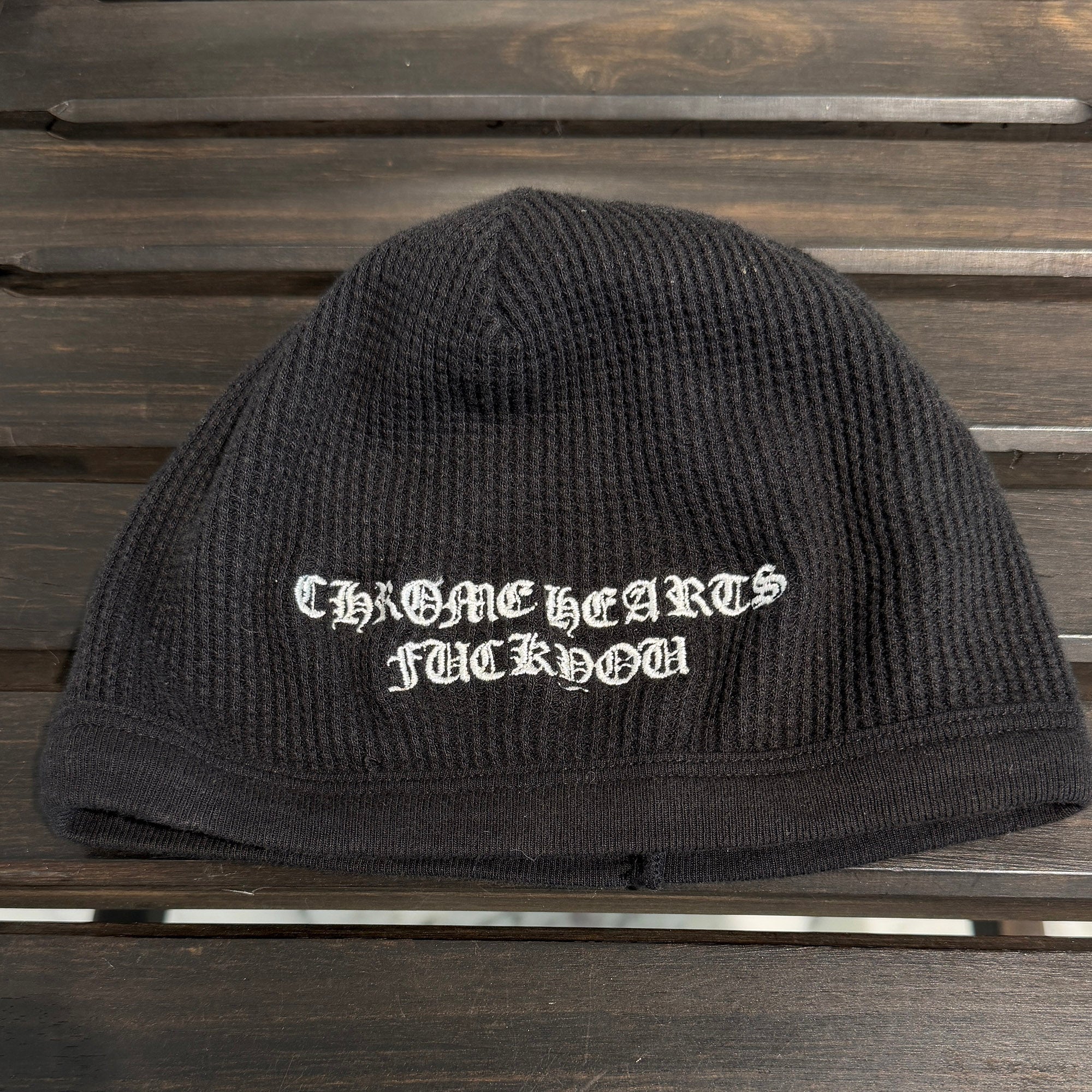 CHROME HEARTS FUCK YOU Embroidery Beanie クロムハーツ ファックユー 刺繍 ビーニー