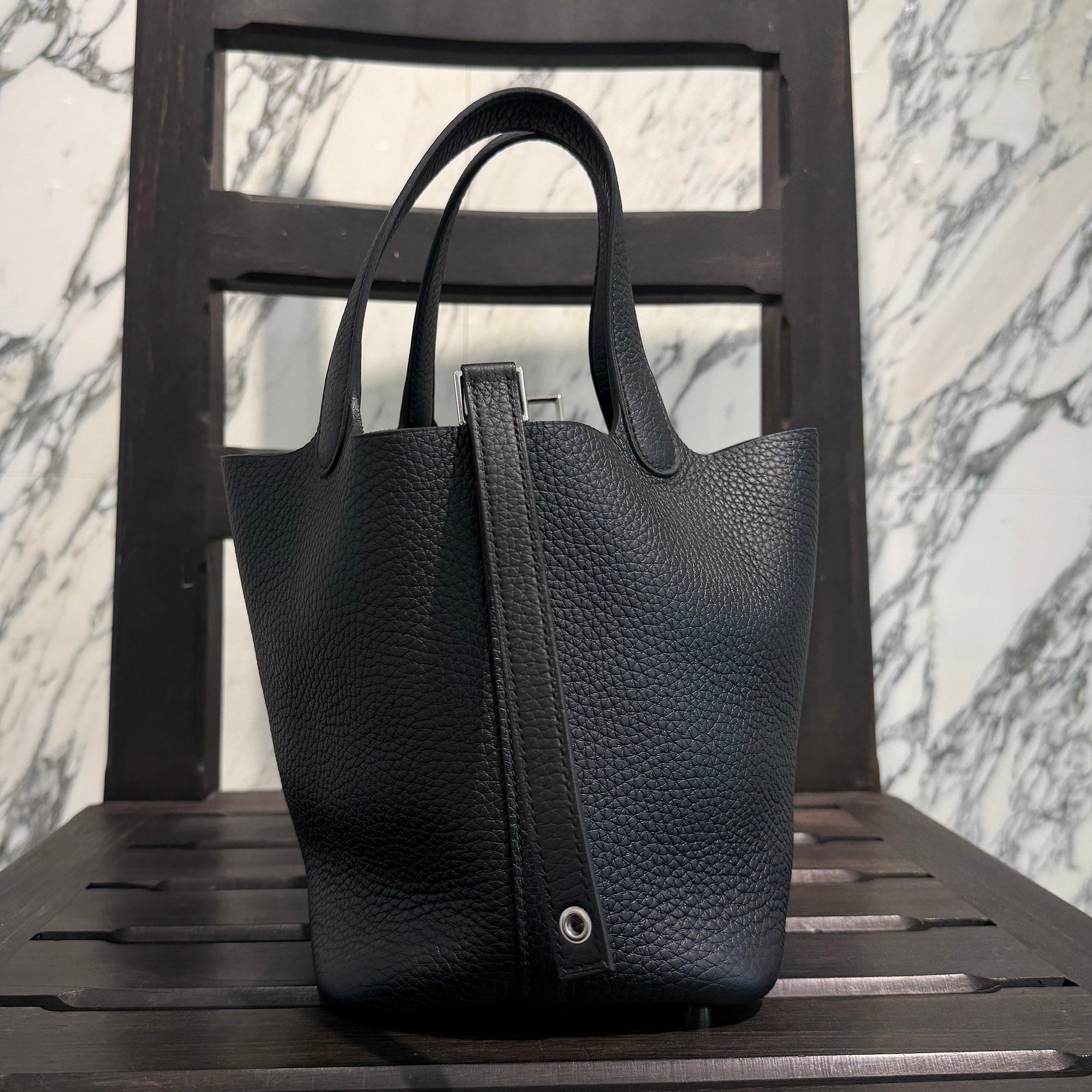 HERMES Picotin Lock PM "NOIR" K刻印 エルメス ピコタンロック PM "ノワール" K刻印