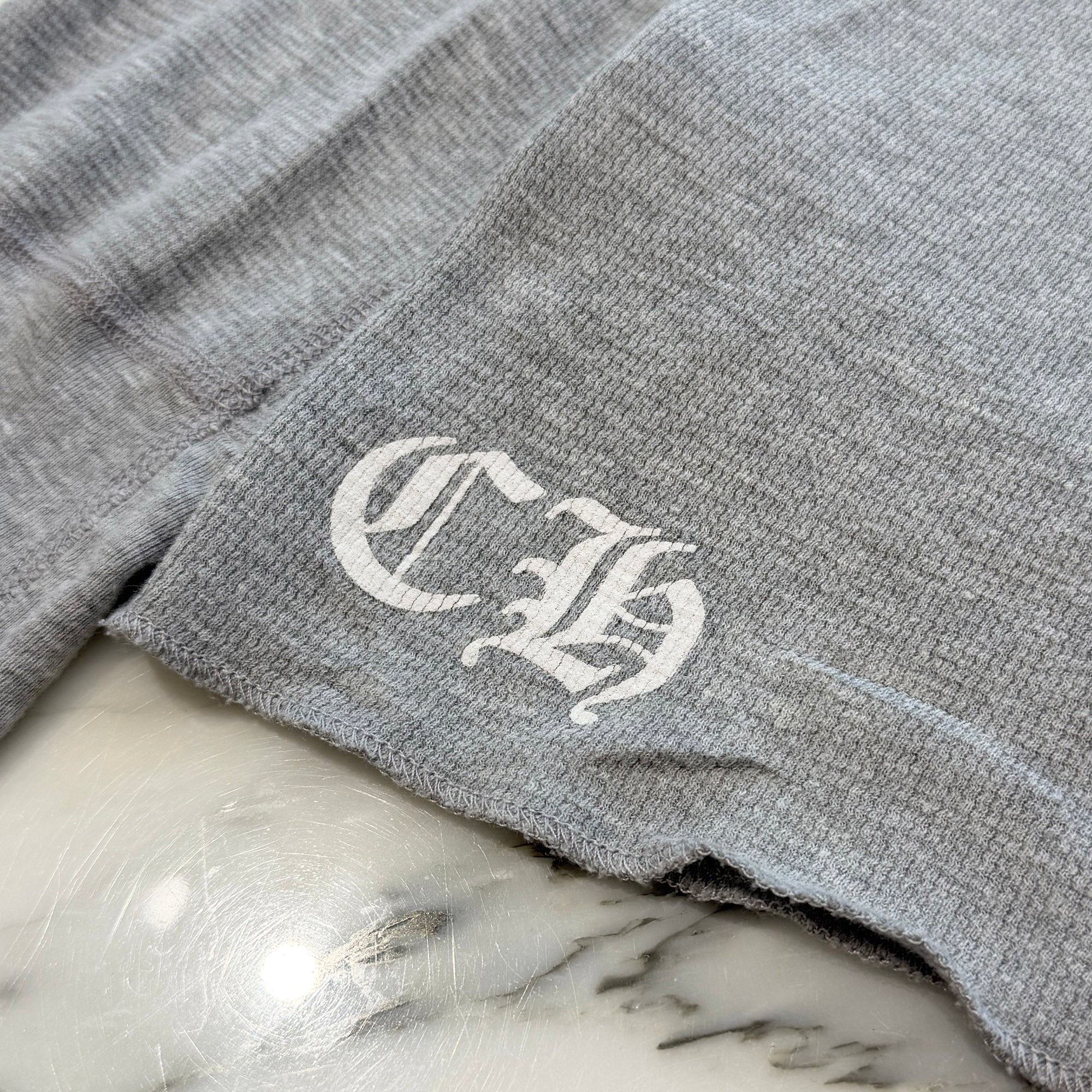CHROME HEARTS 2025SS Floral Cross Horseshoe Thermal Long Sleeve Tee Size XL クロムハーツ フローラルクロス ホースシュー サーマル ロングスリーブ Tシャツ サイズXL