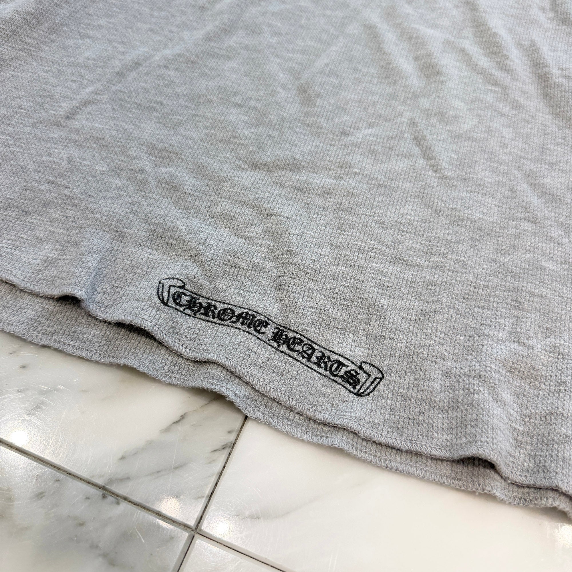 CHROME HEARTS 2025SS Floral Cross Horseshoe Thermal Long Sleeve Tee Size XL クロムハーツ フローラルクロス ホースシュー サーマル ロングスリーブ Tシャツ サイズXL